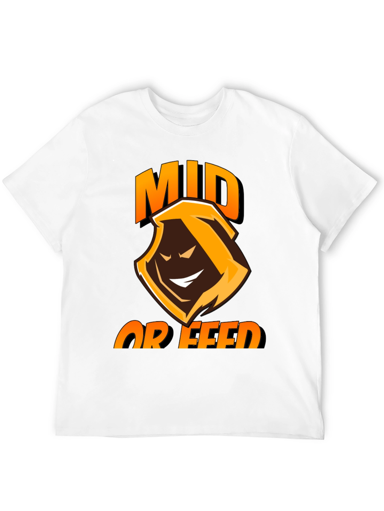 Mid or Feed Black Gaming T-Shirt