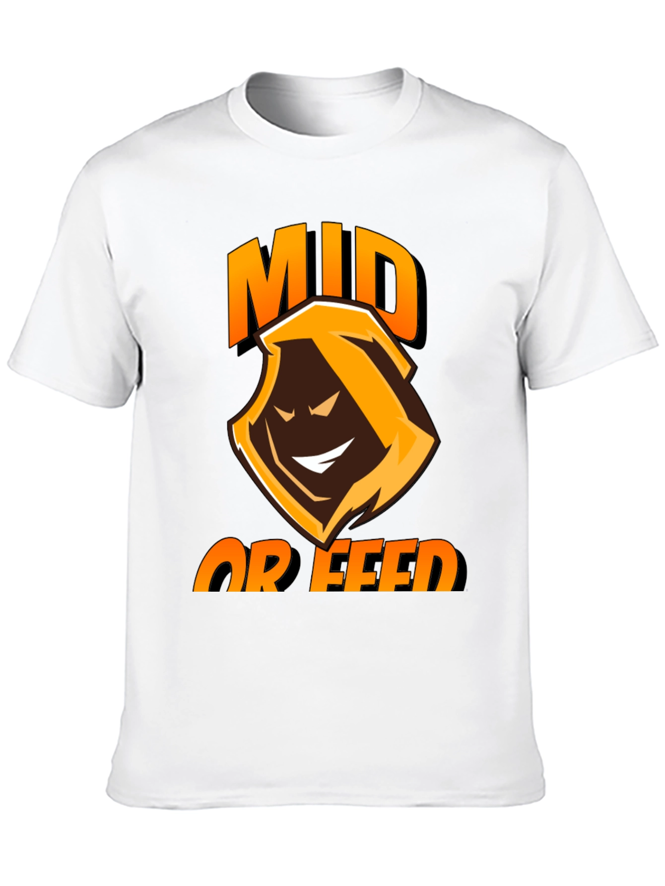 Mid or Feed Black Gaming T-Shirt