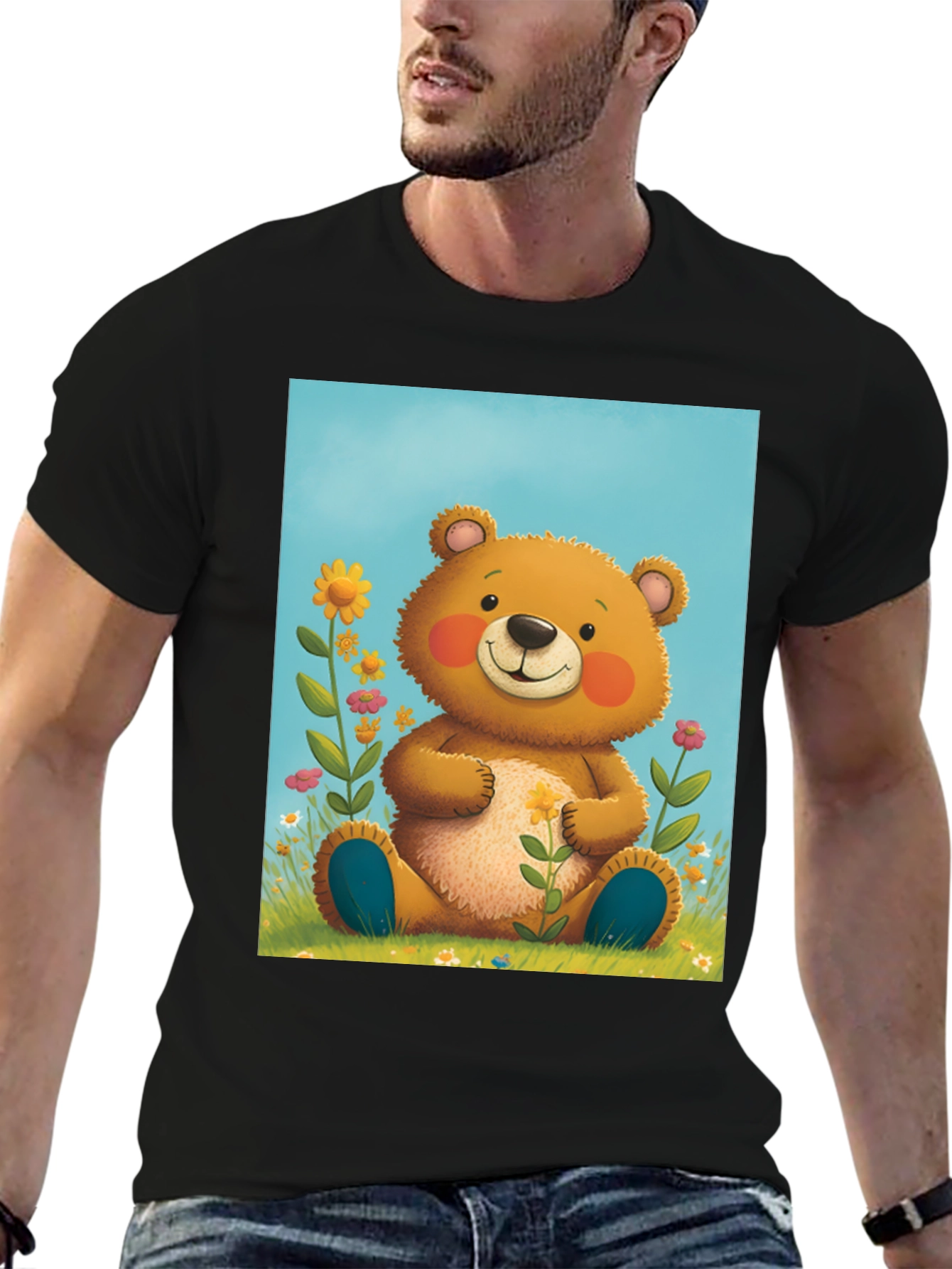 Cute Teddy Bear Graphic Tee