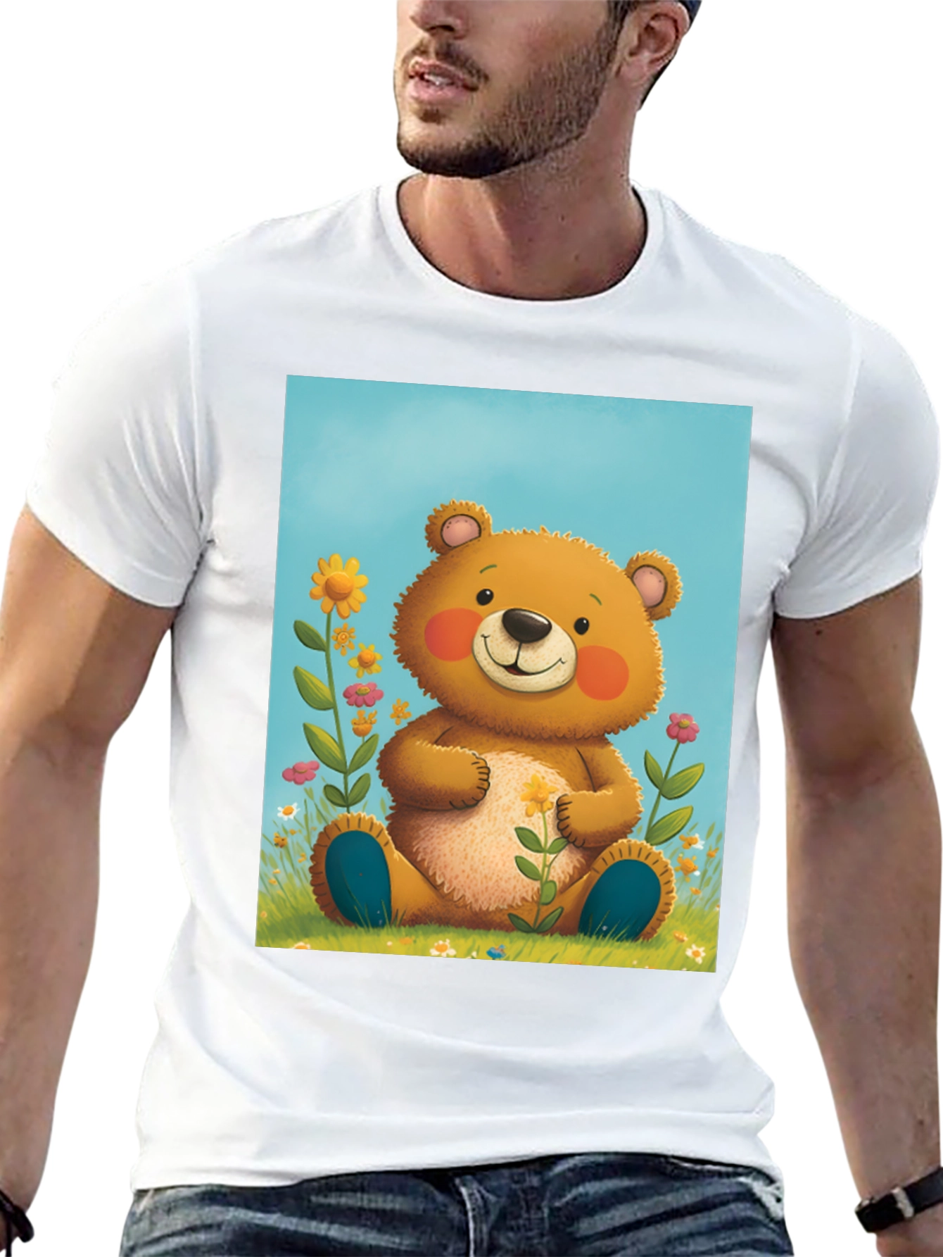 Cute Teddy Bear Graphic Tee