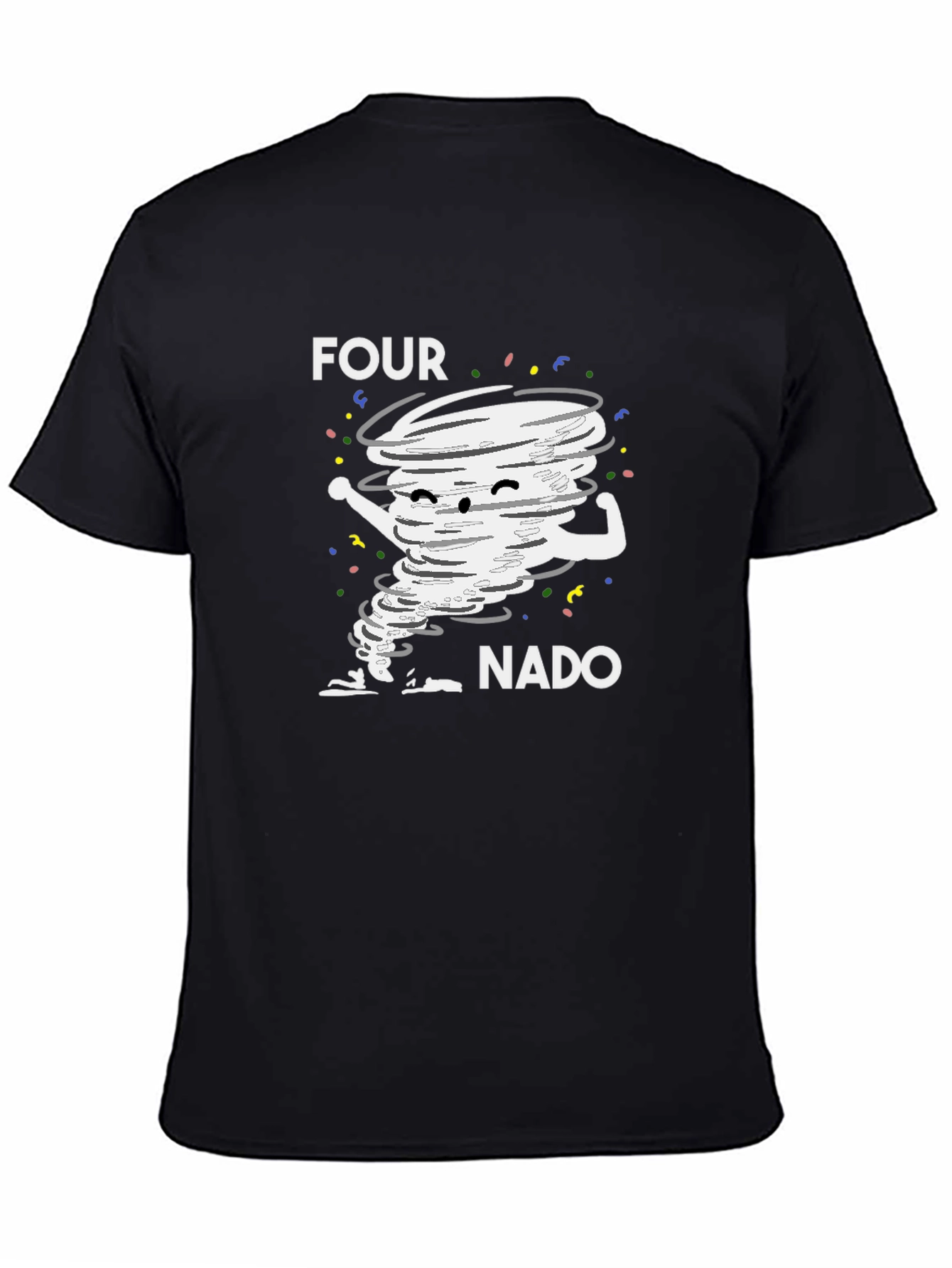 Four-Nado Graphic T-Shirt: Fun Tornado Design!