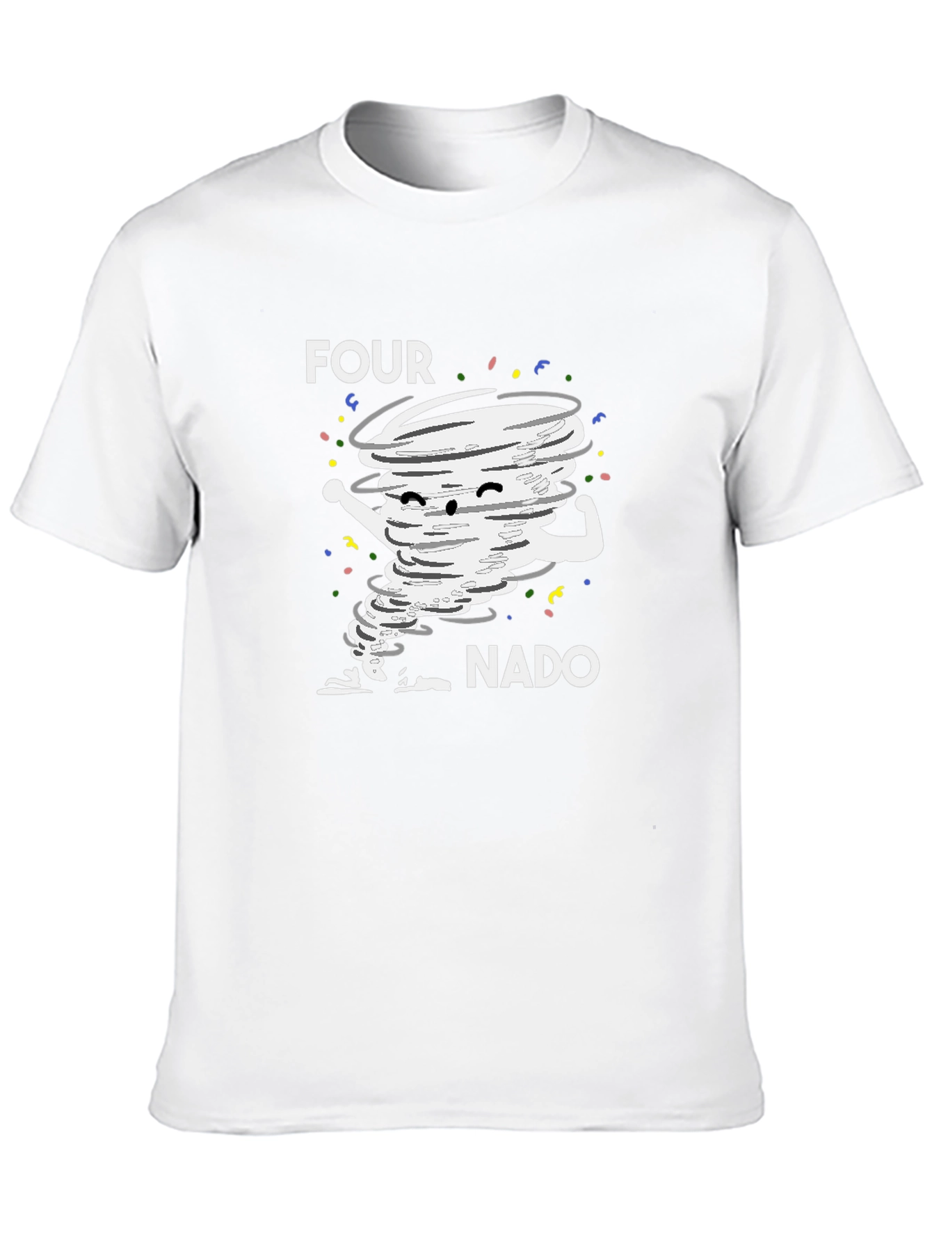 Four-Nado Graphic T-Shirt: Fun Tornado Design!
