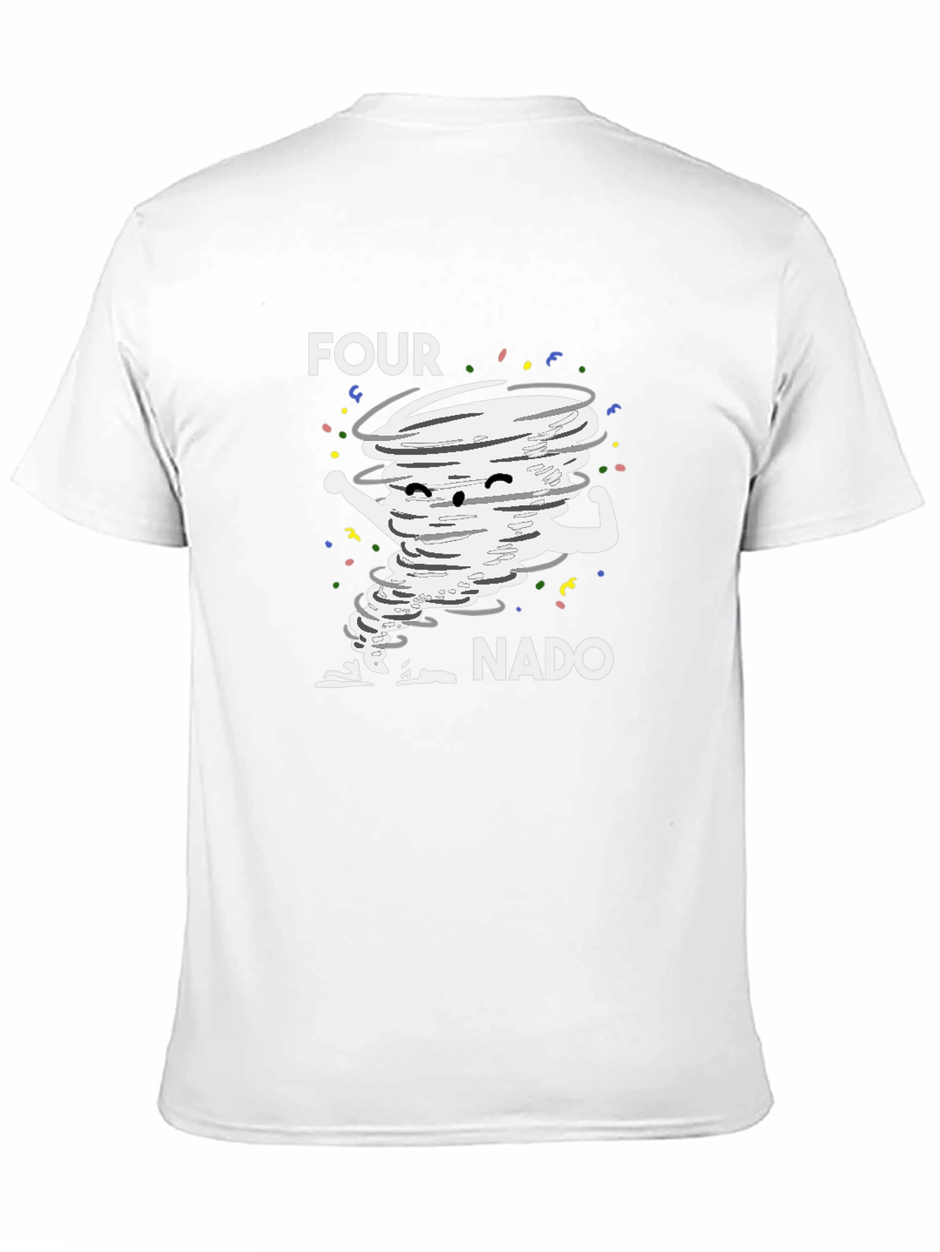 Four-Nado Graphic T-Shirt: Fun Tornado Design!