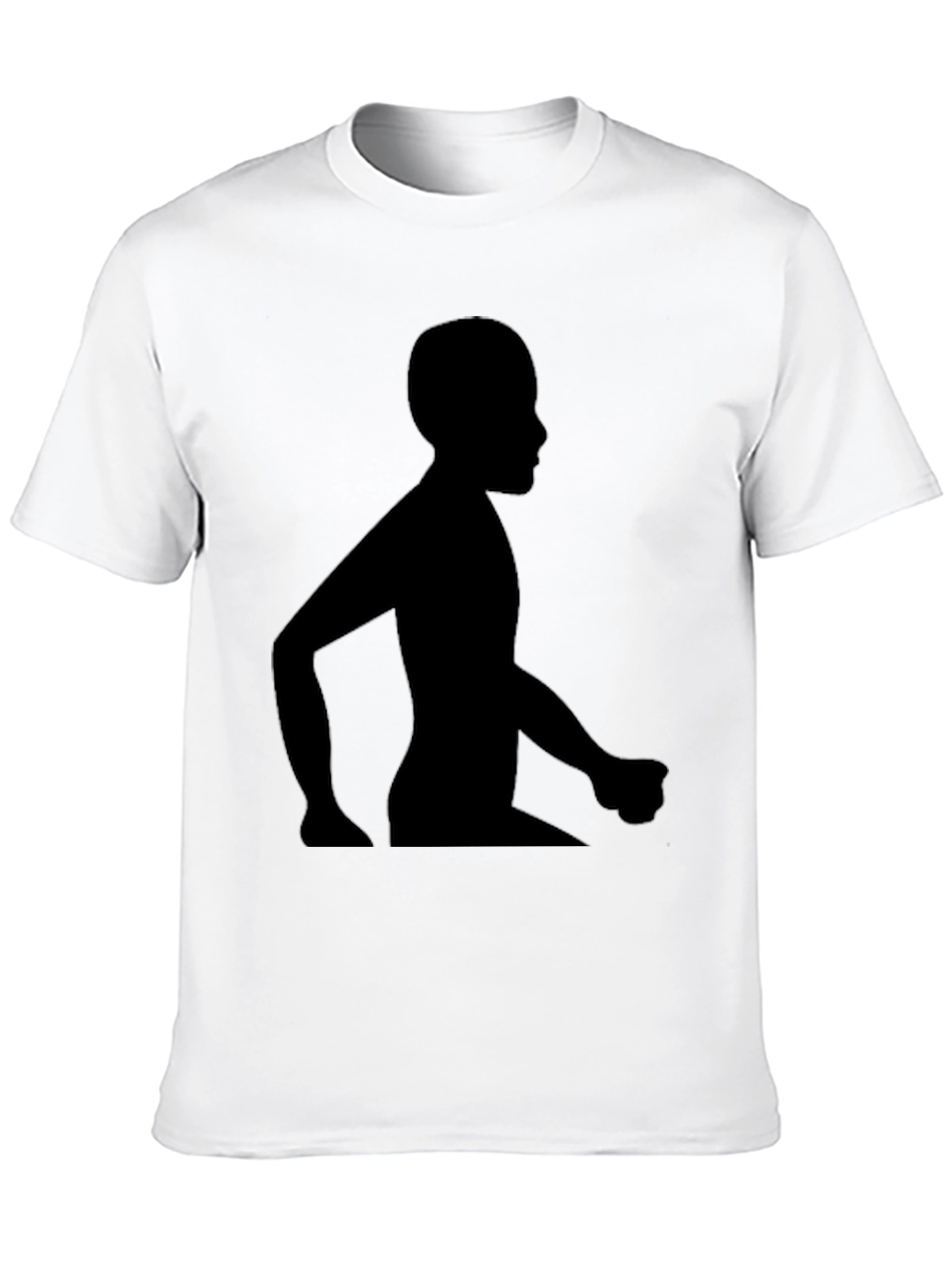 Silhouette Graphic Tee - Casual Black T-Shirt
