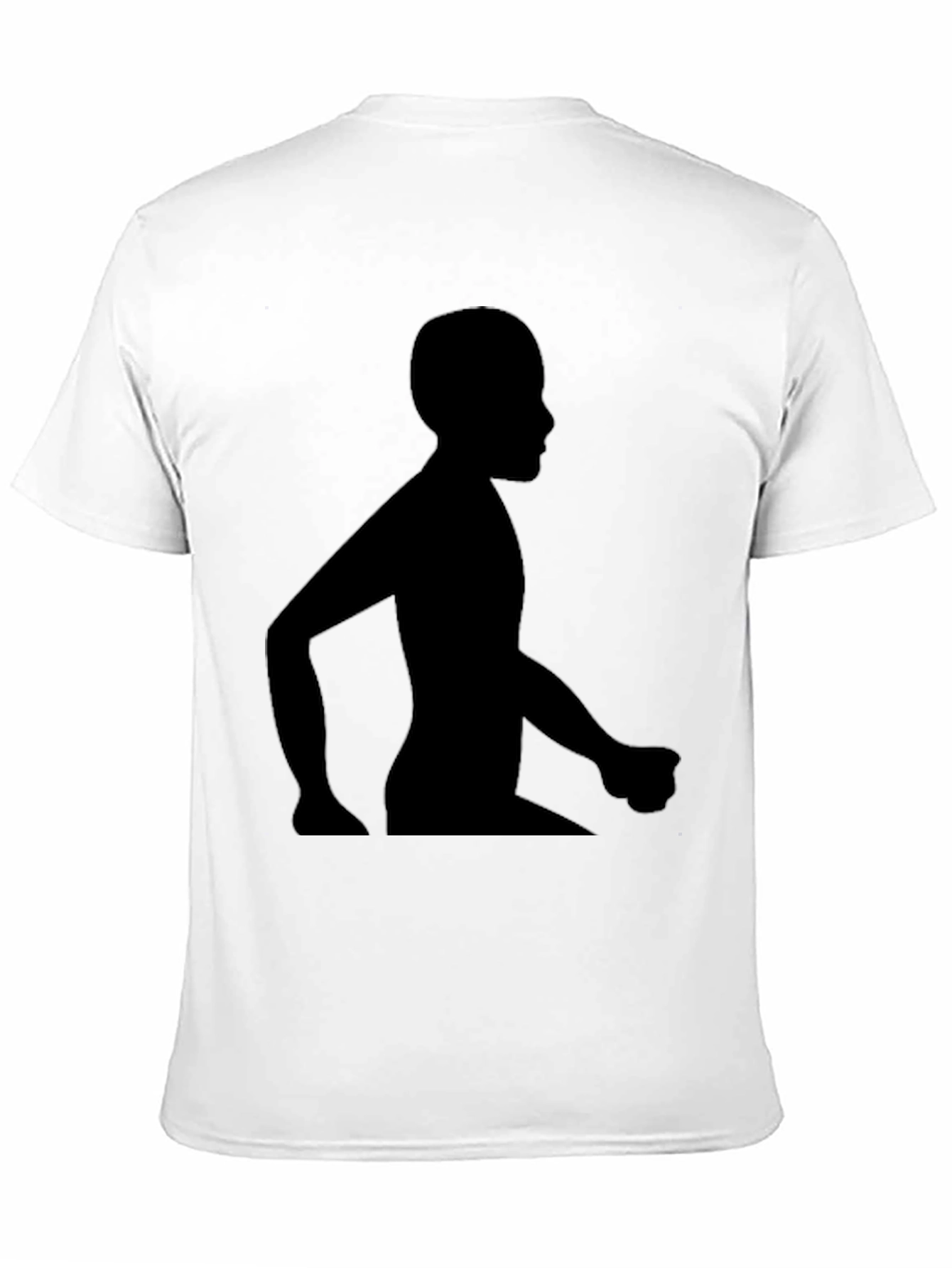 Silhouette Graphic Tee - Casual Black T-Shirt