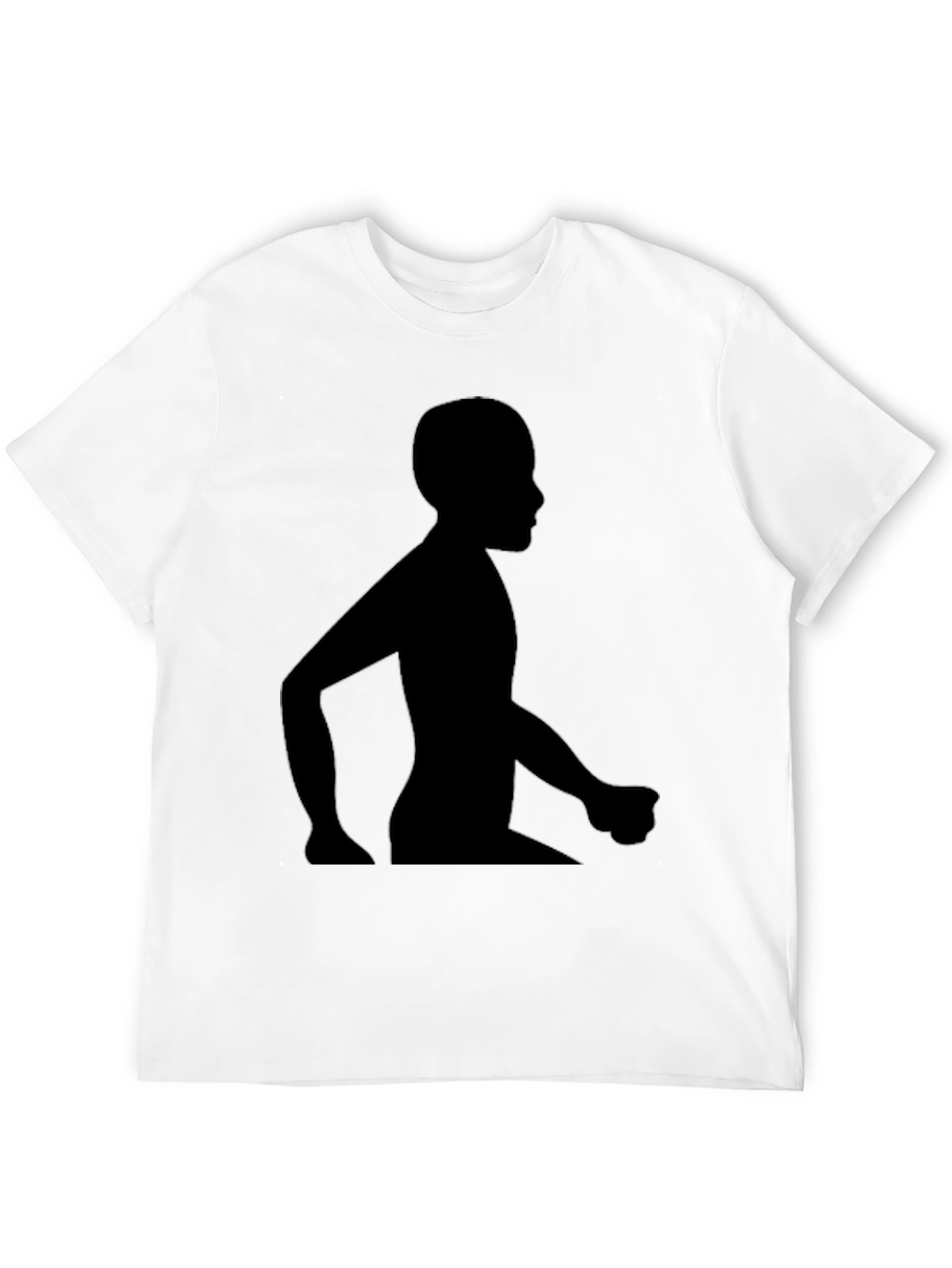 Silhouette Graphic Tee - Casual Black T-Shirt