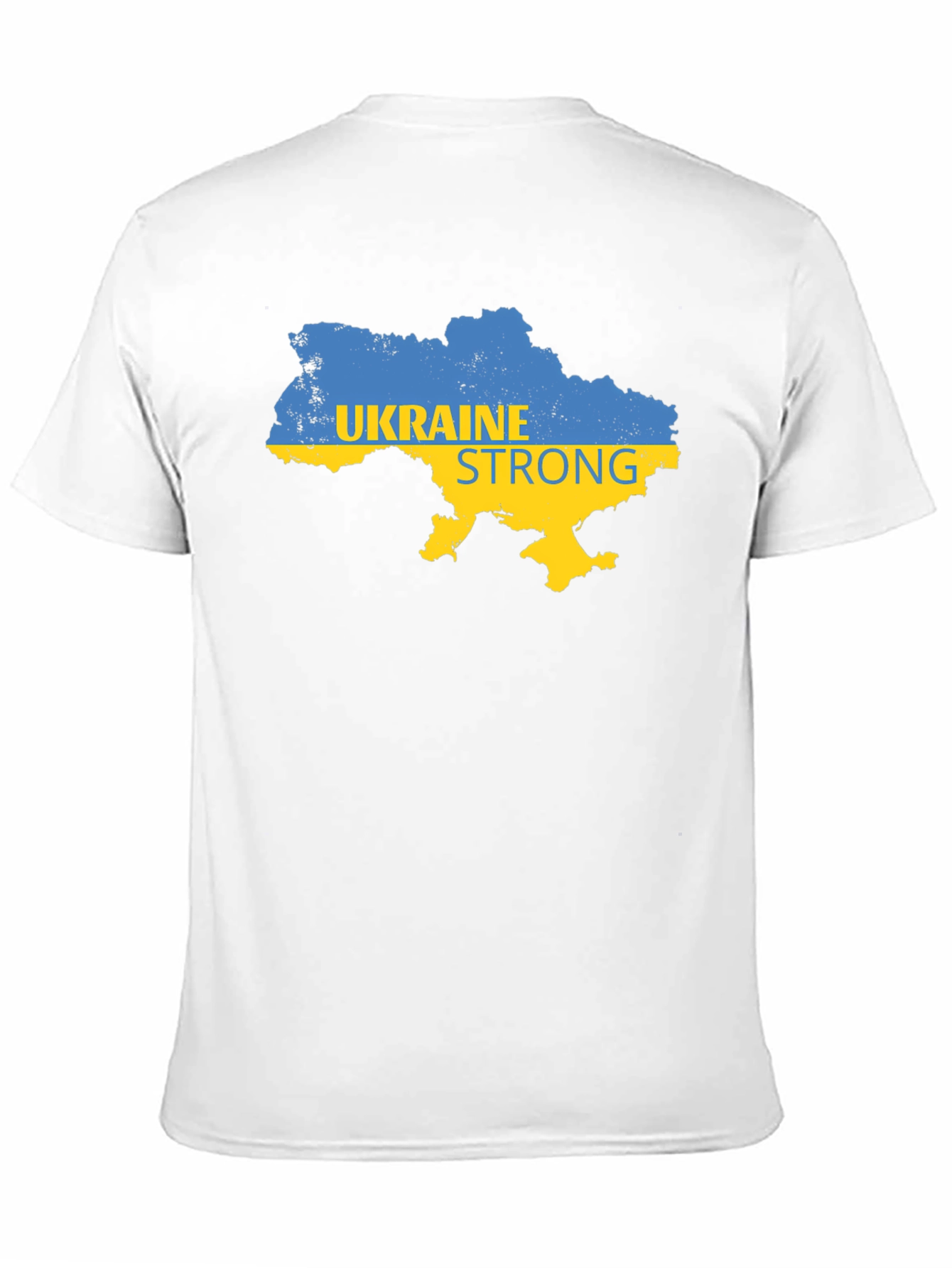 Ukraine Strong Map Graphic T-Shirt - Black