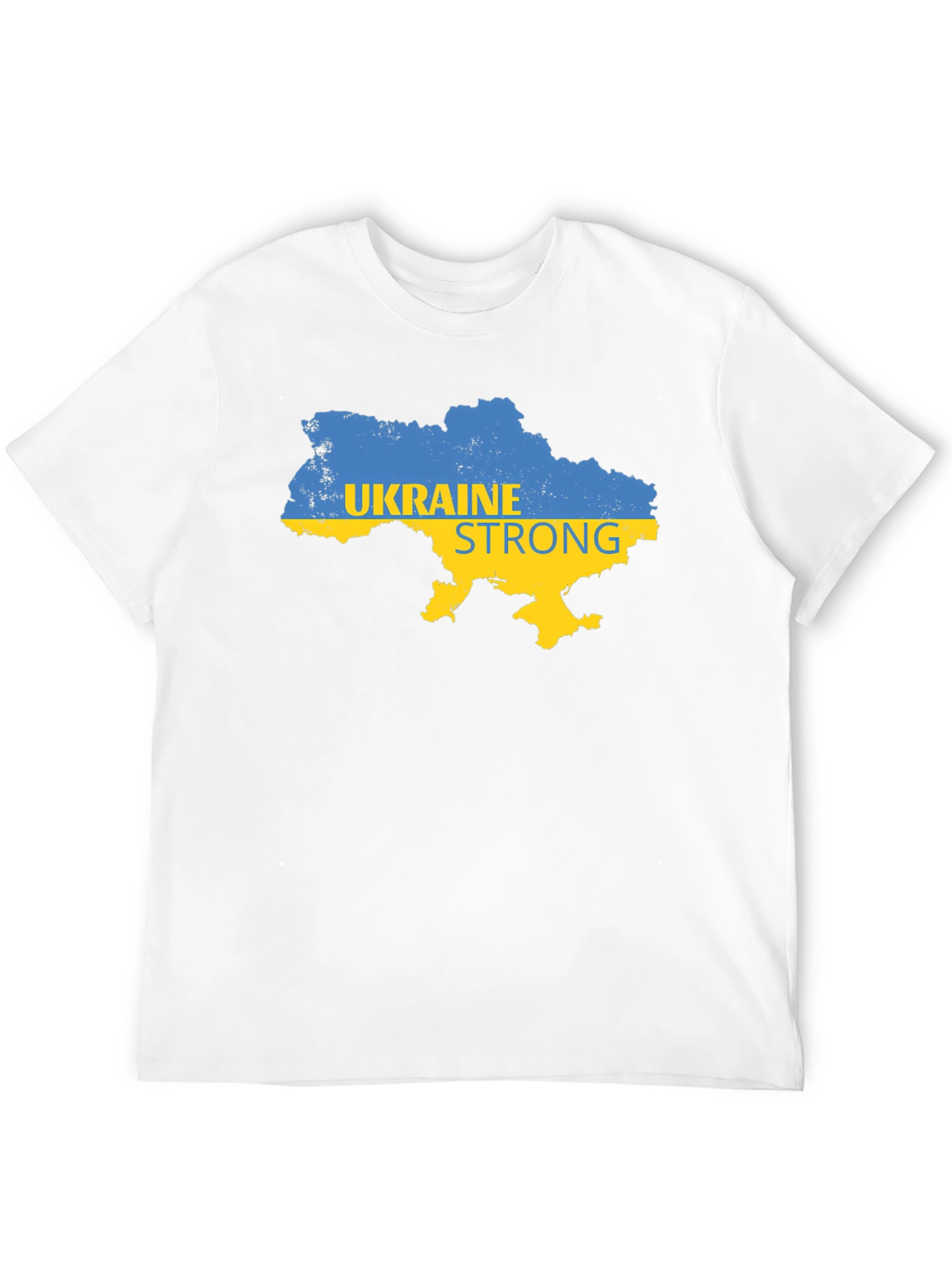 Ukraine Strong Map Graphic T-Shirt - Black
