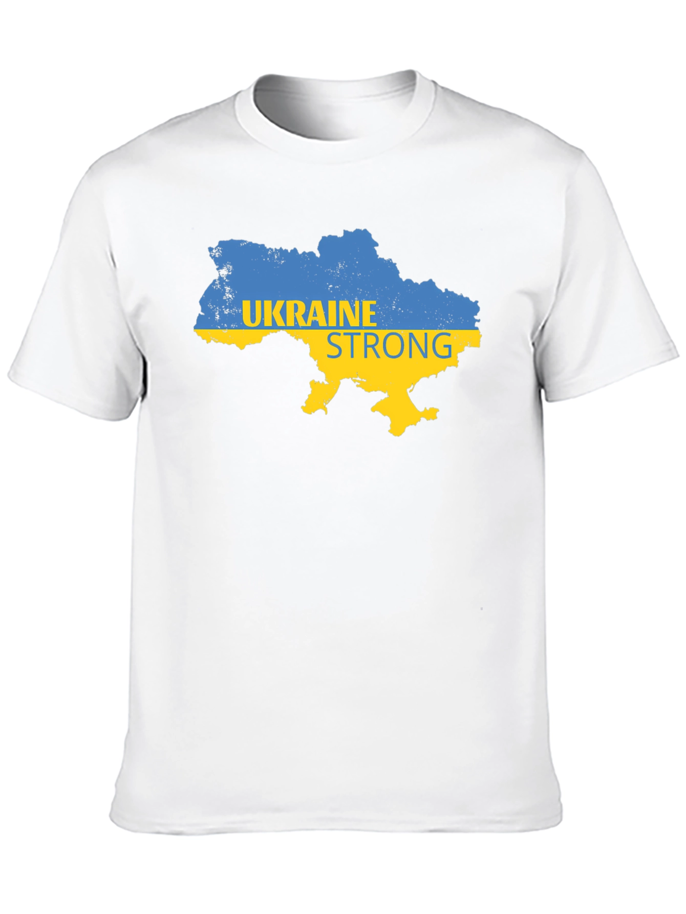 Ukraine Strong Map Graphic T-Shirt - Black