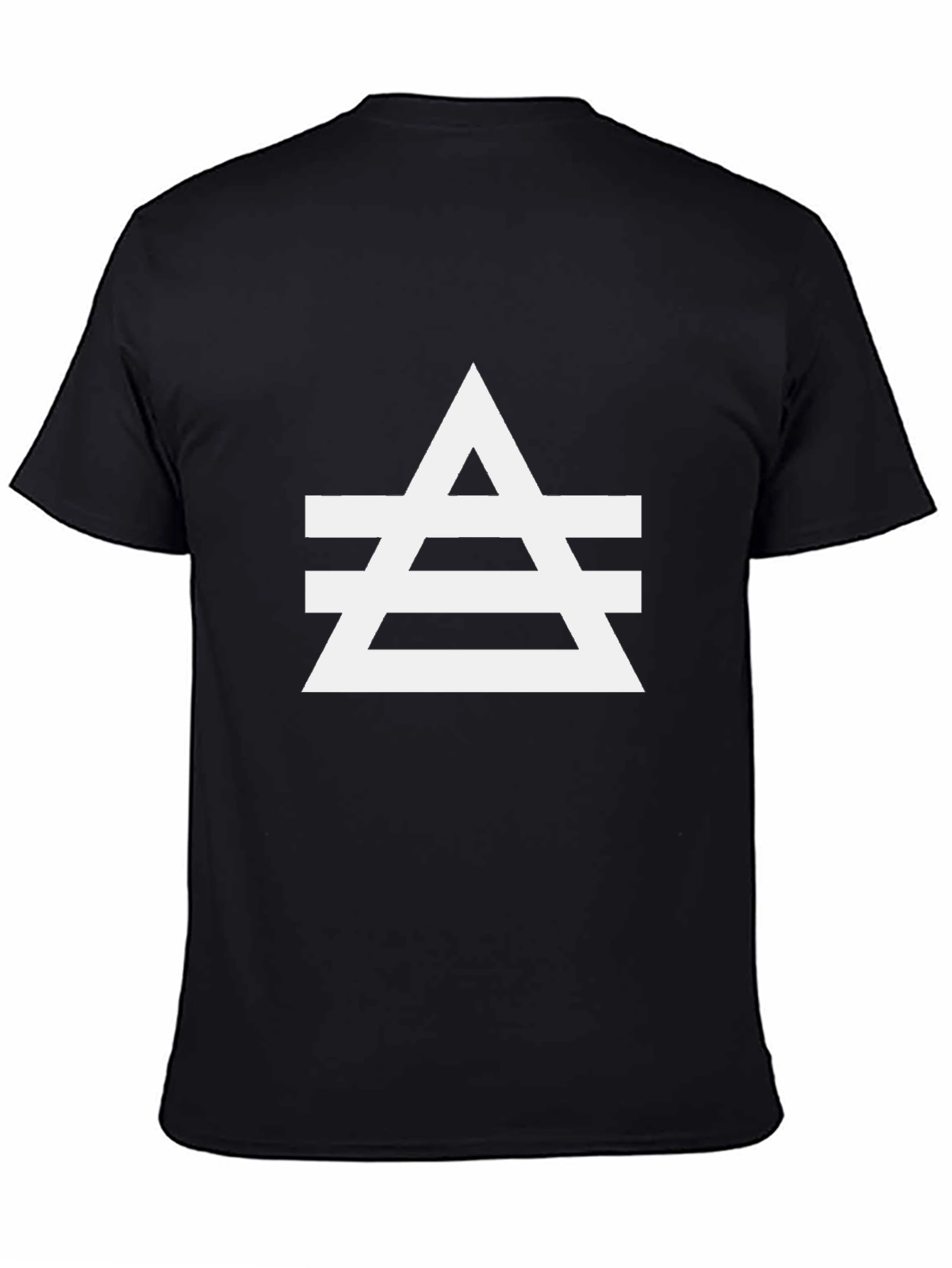 Geometric Graphic Tee - Edgy Minimalist Design