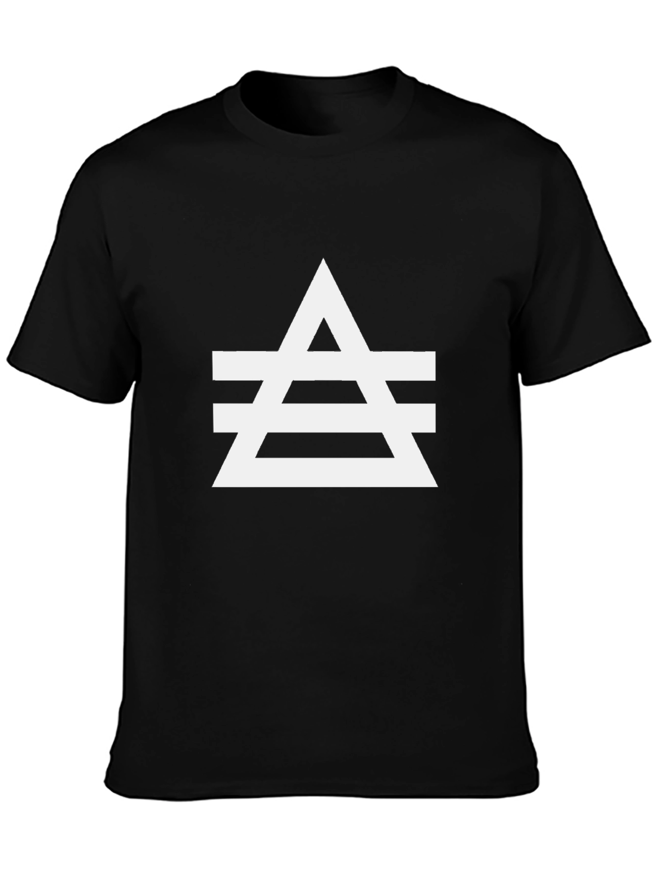 Geometric Graphic Tee - Edgy Minimalist Design