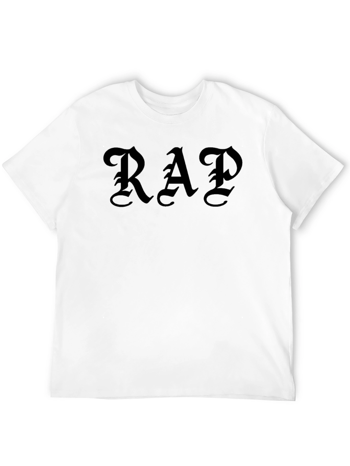 Black Gothic RAP Tee - Classic Street Style