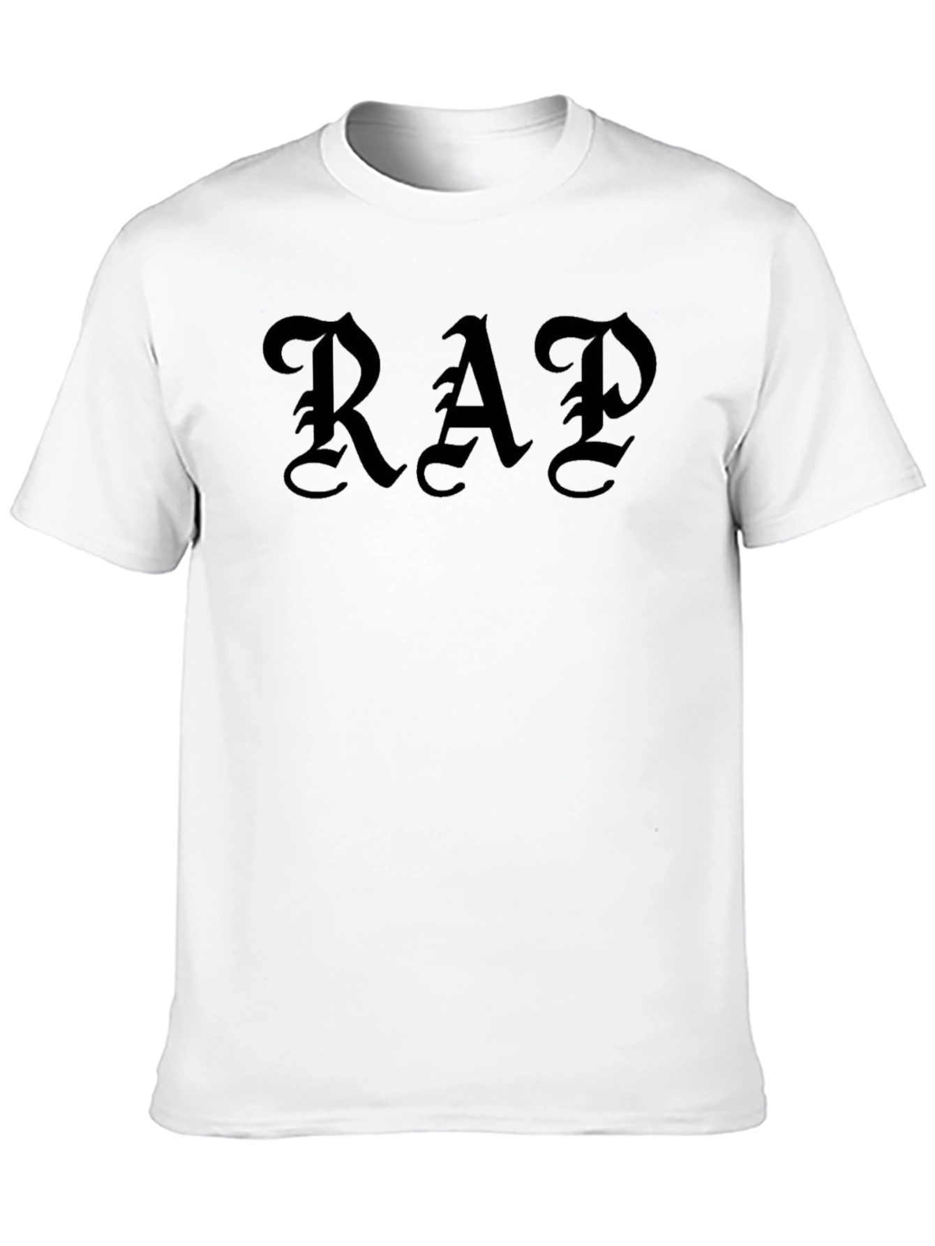 Black Gothic RAP Tee - Classic Street Style