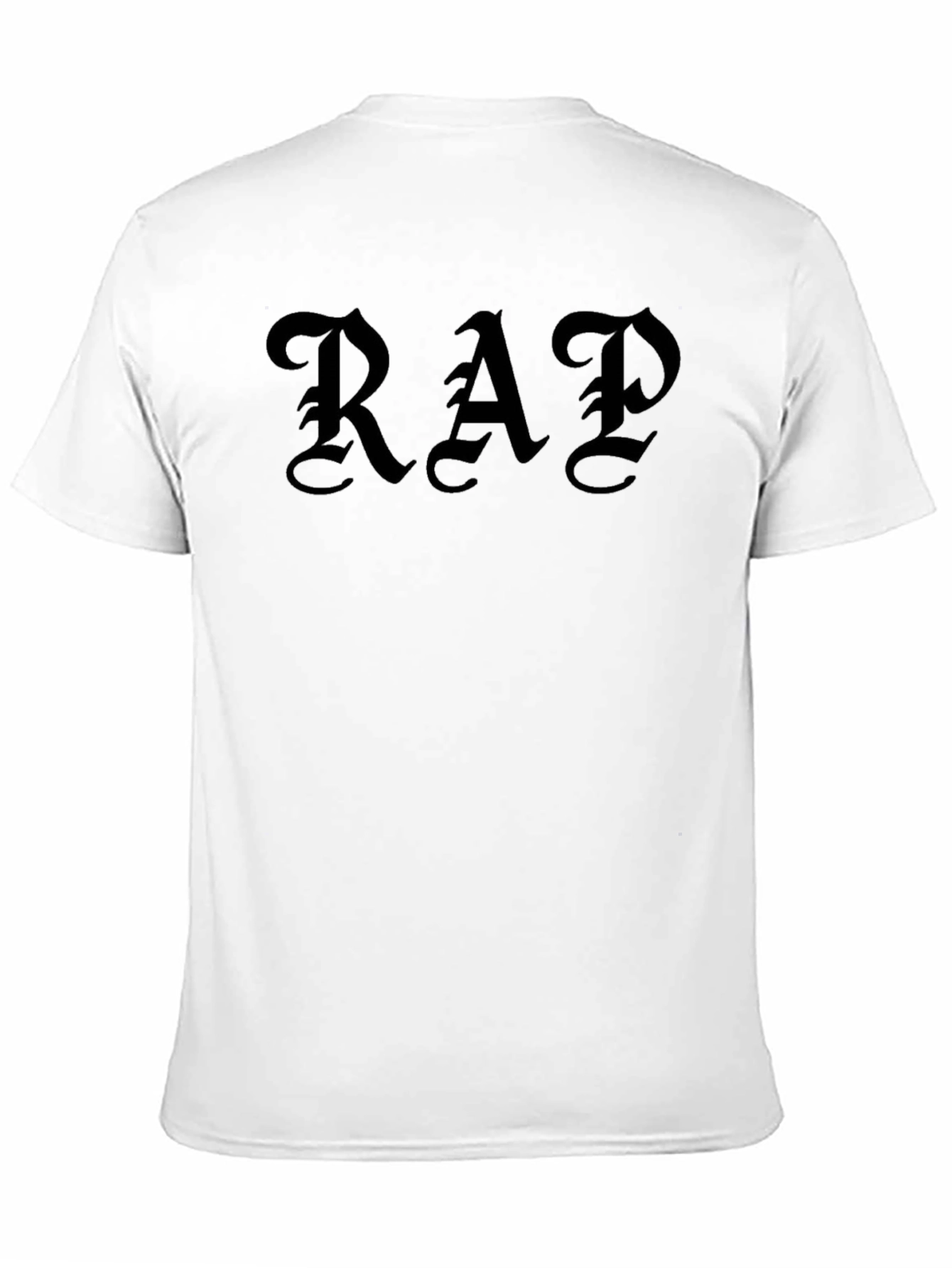 Black Gothic RAP Tee - Classic Street Style