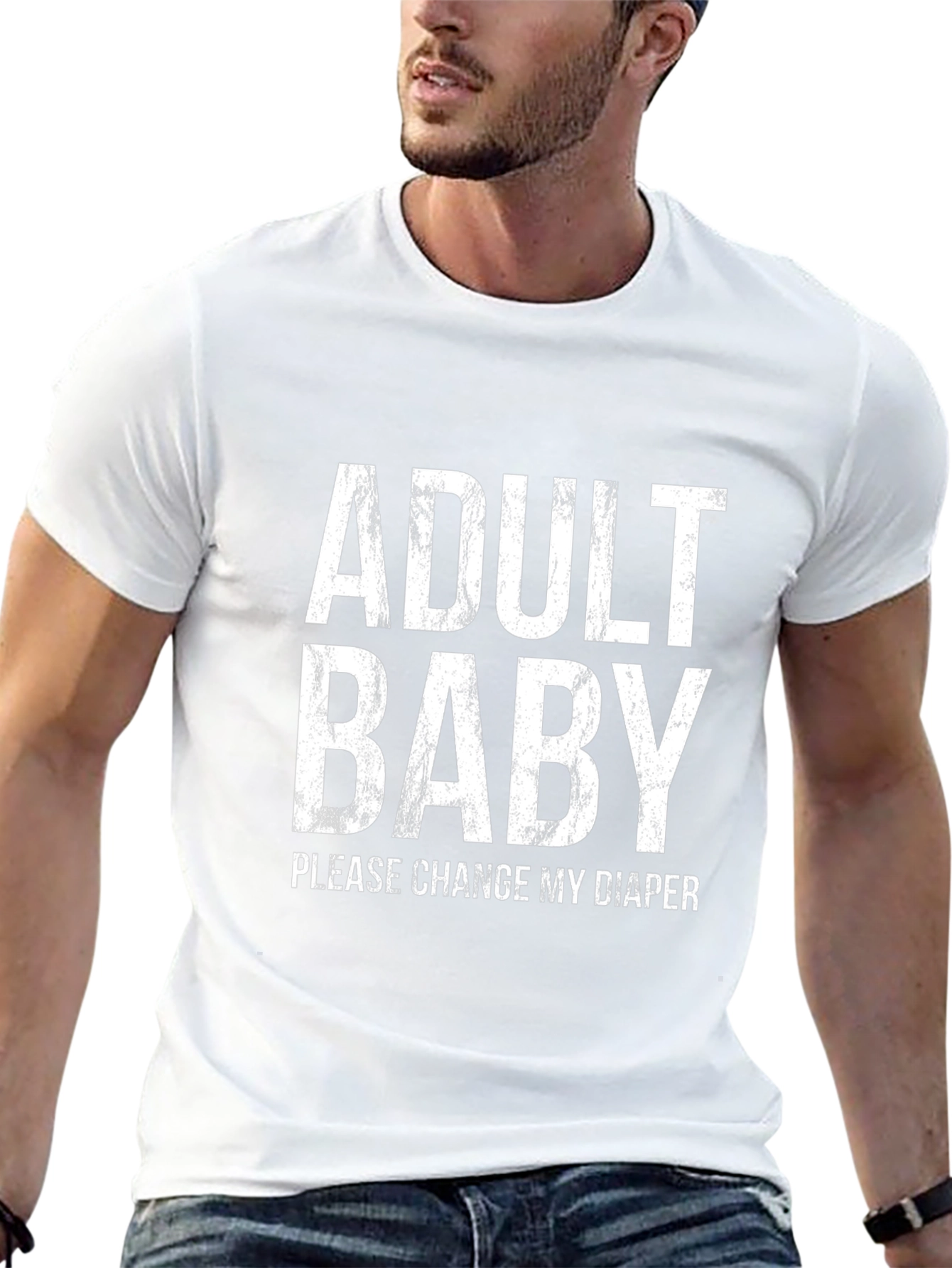 Adult Baby T-Shirt - Funny Novelty Tee