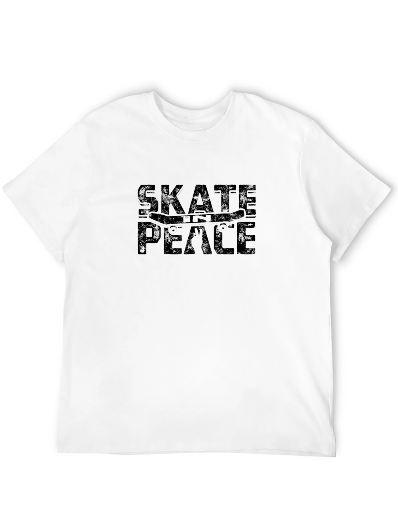 Skate in Peace Black Graphic Tee