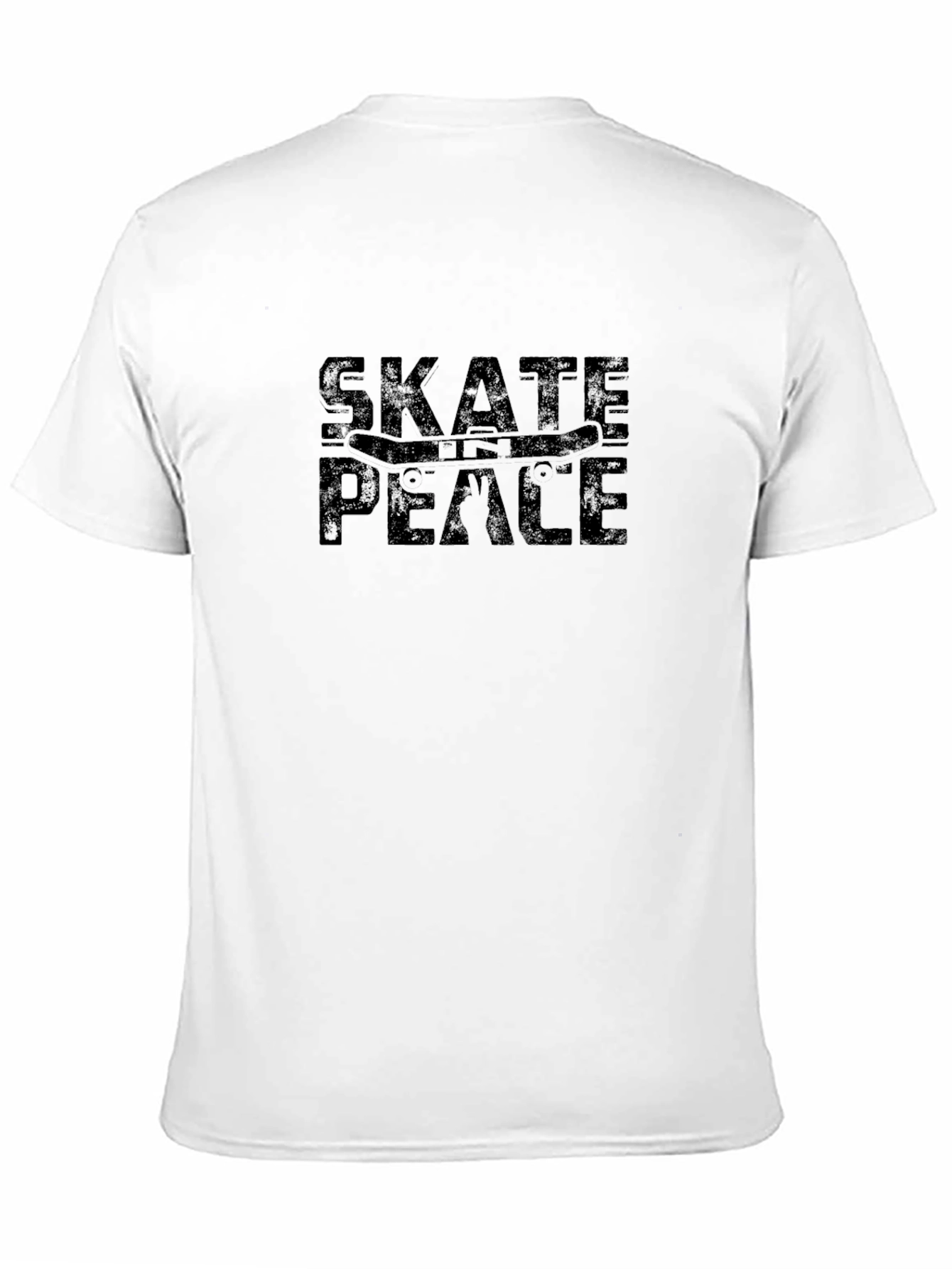 Skate in Peace Black Graphic Tee