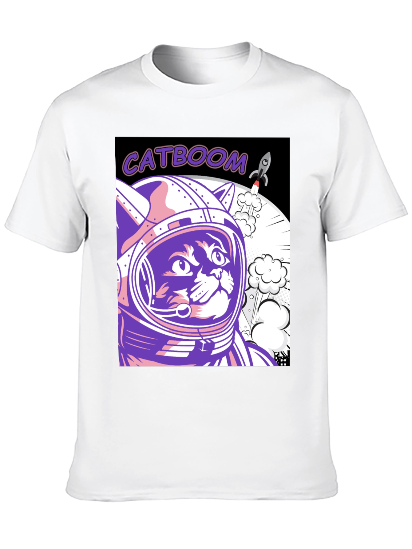 Catboom Astronaut Cat Graphic Tee