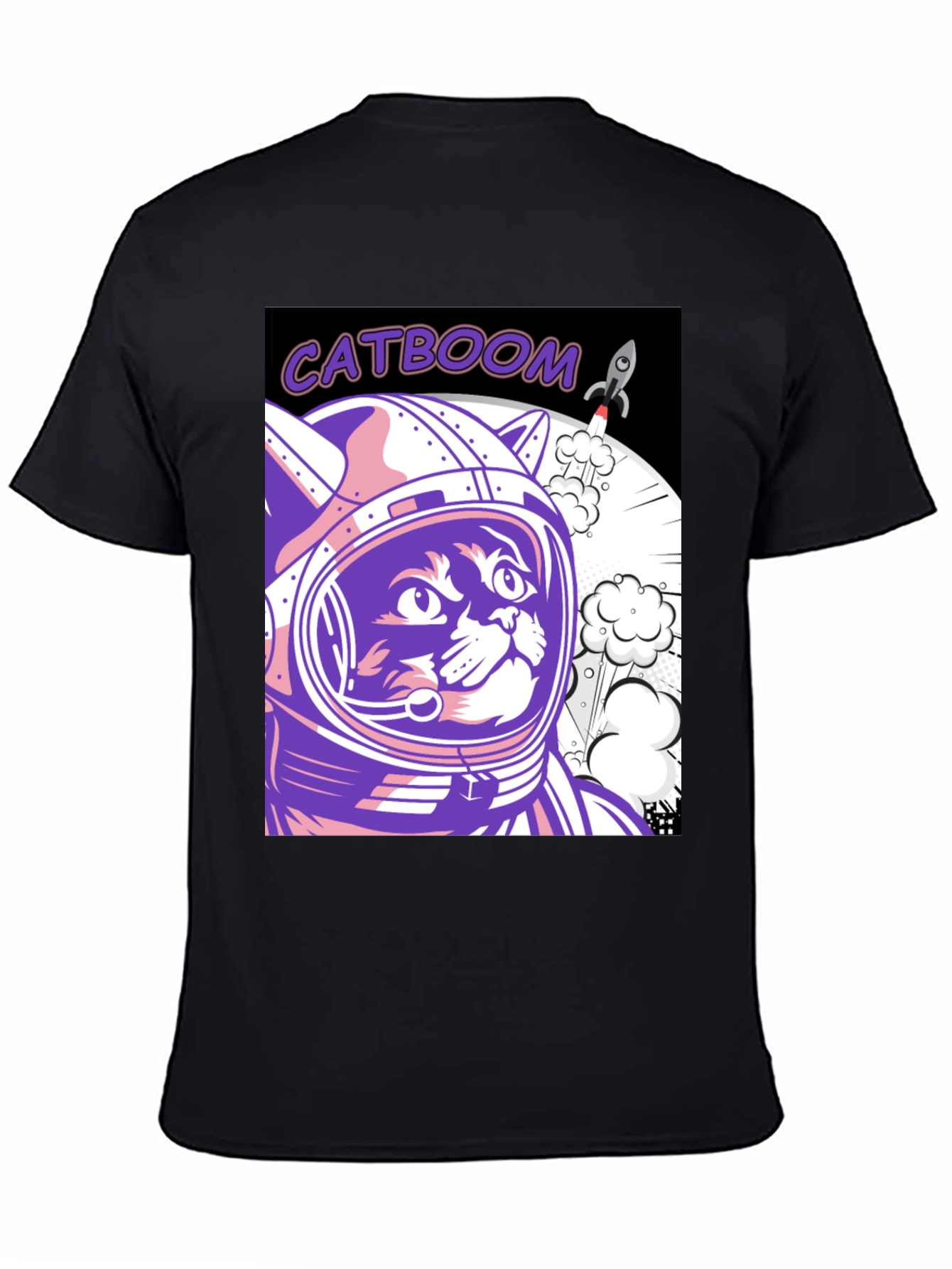 Catboom Astronaut Cat Graphic Tee