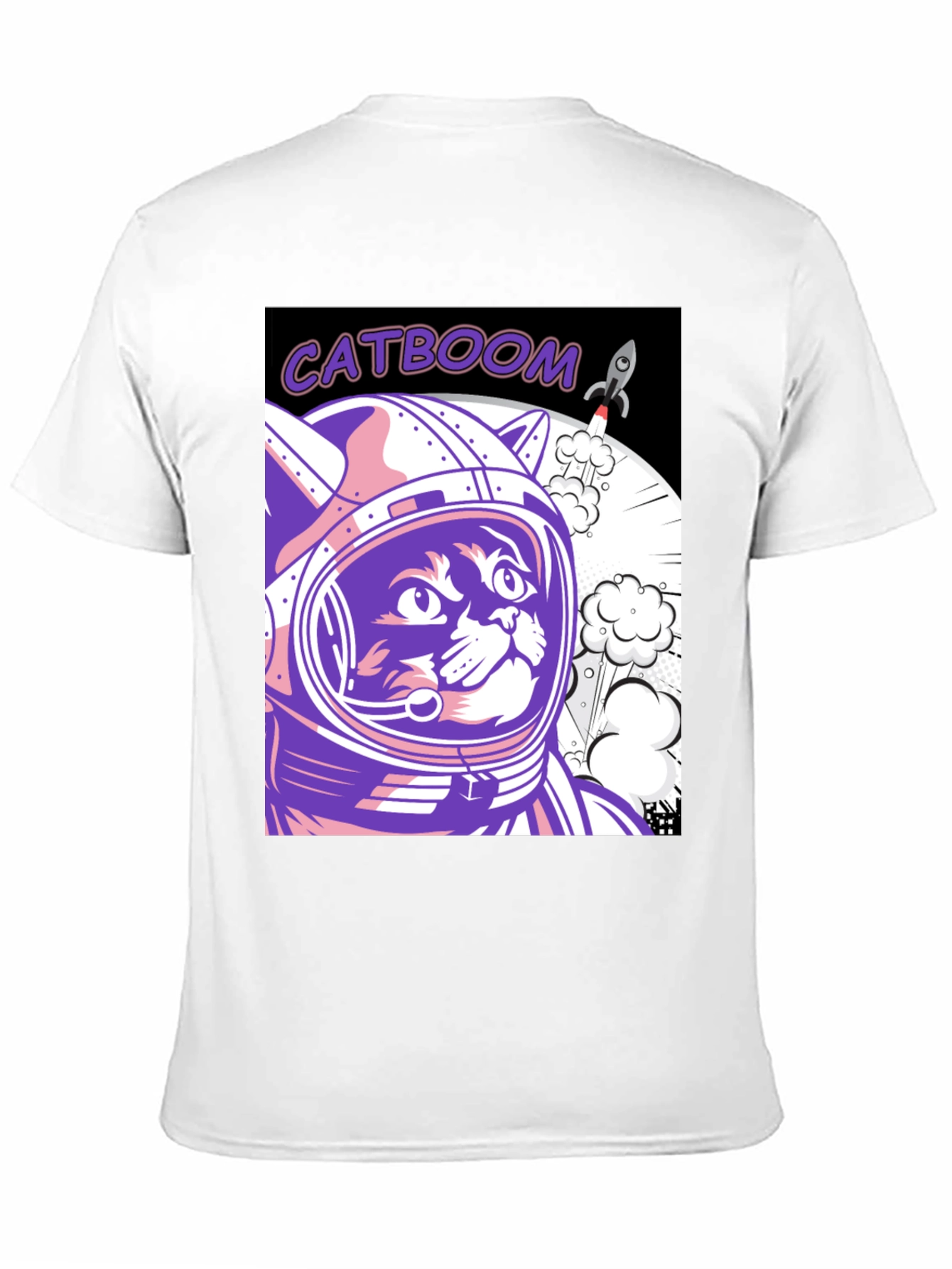 Catboom Astronaut Cat Graphic Tee