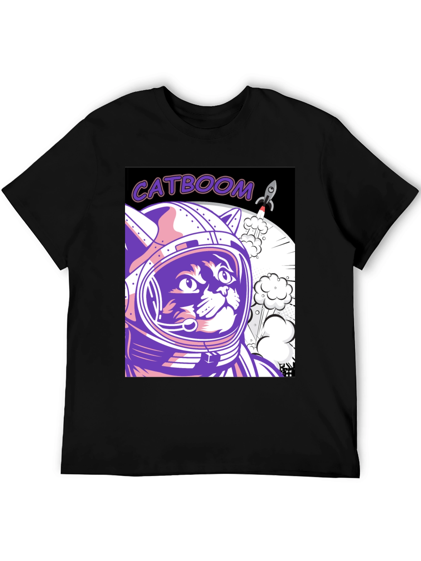 Catboom Astronaut Cat Graphic Tee