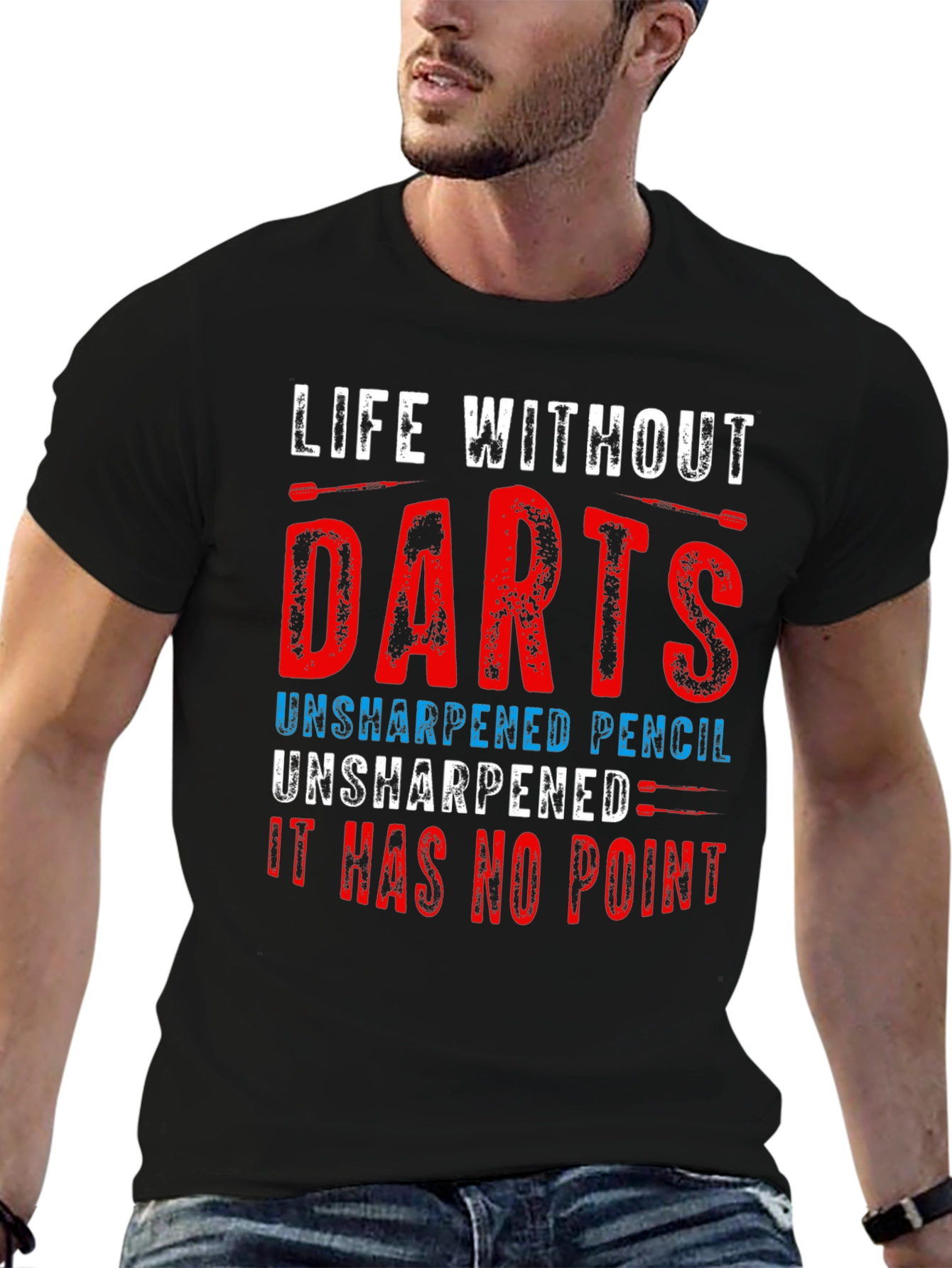 Life Without Darts T-Shirt - Funny Dart Player Tee