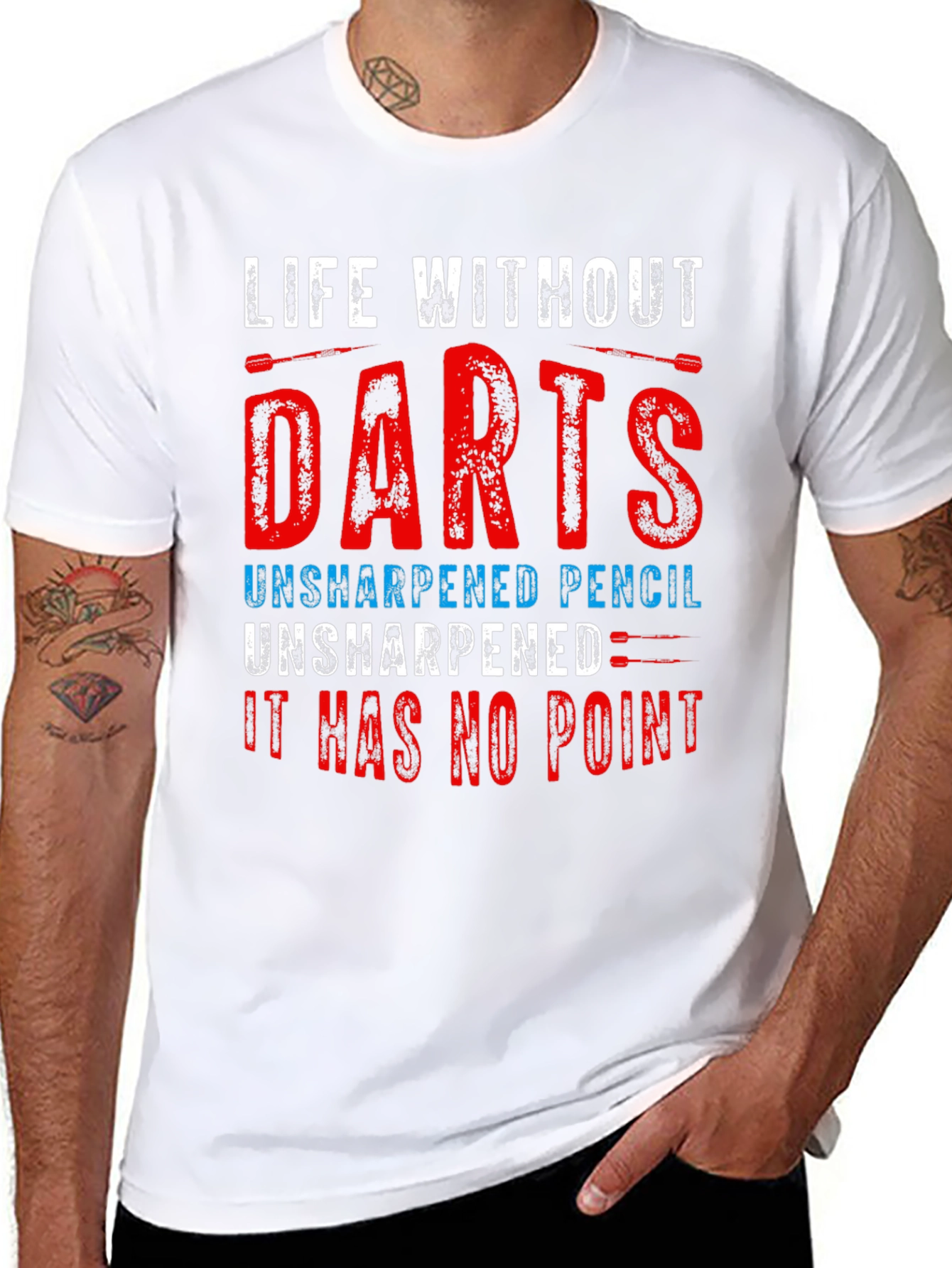 Life Without Darts T-Shirt - Funny Dart Player Tee