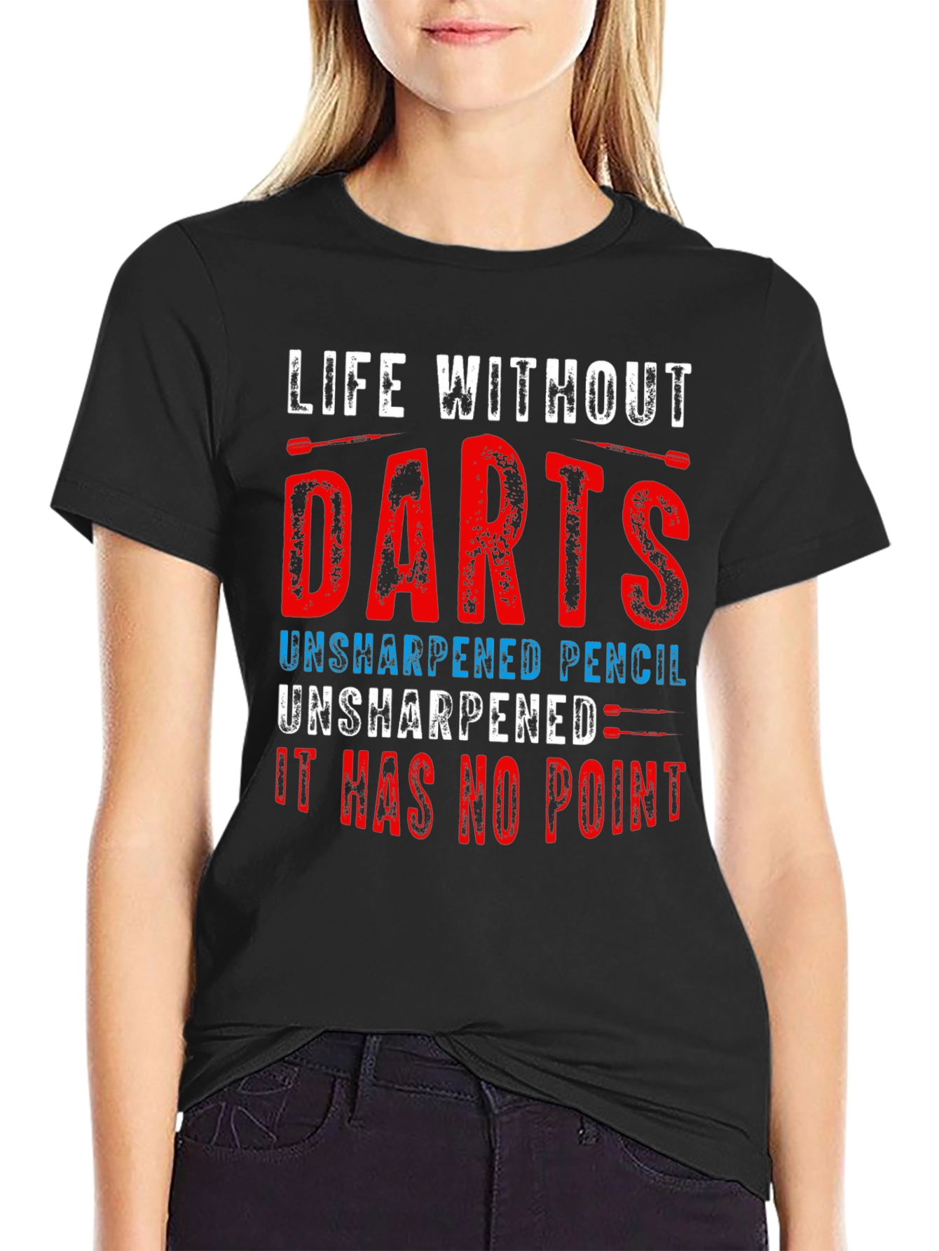 Life Without Darts T-Shirt - Funny Dart Player Tee