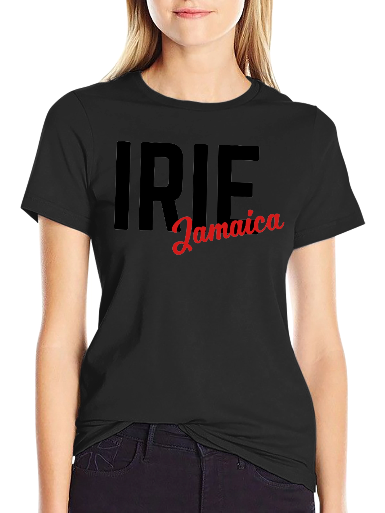 Irie Jamaica Black Graphic T-Shirt