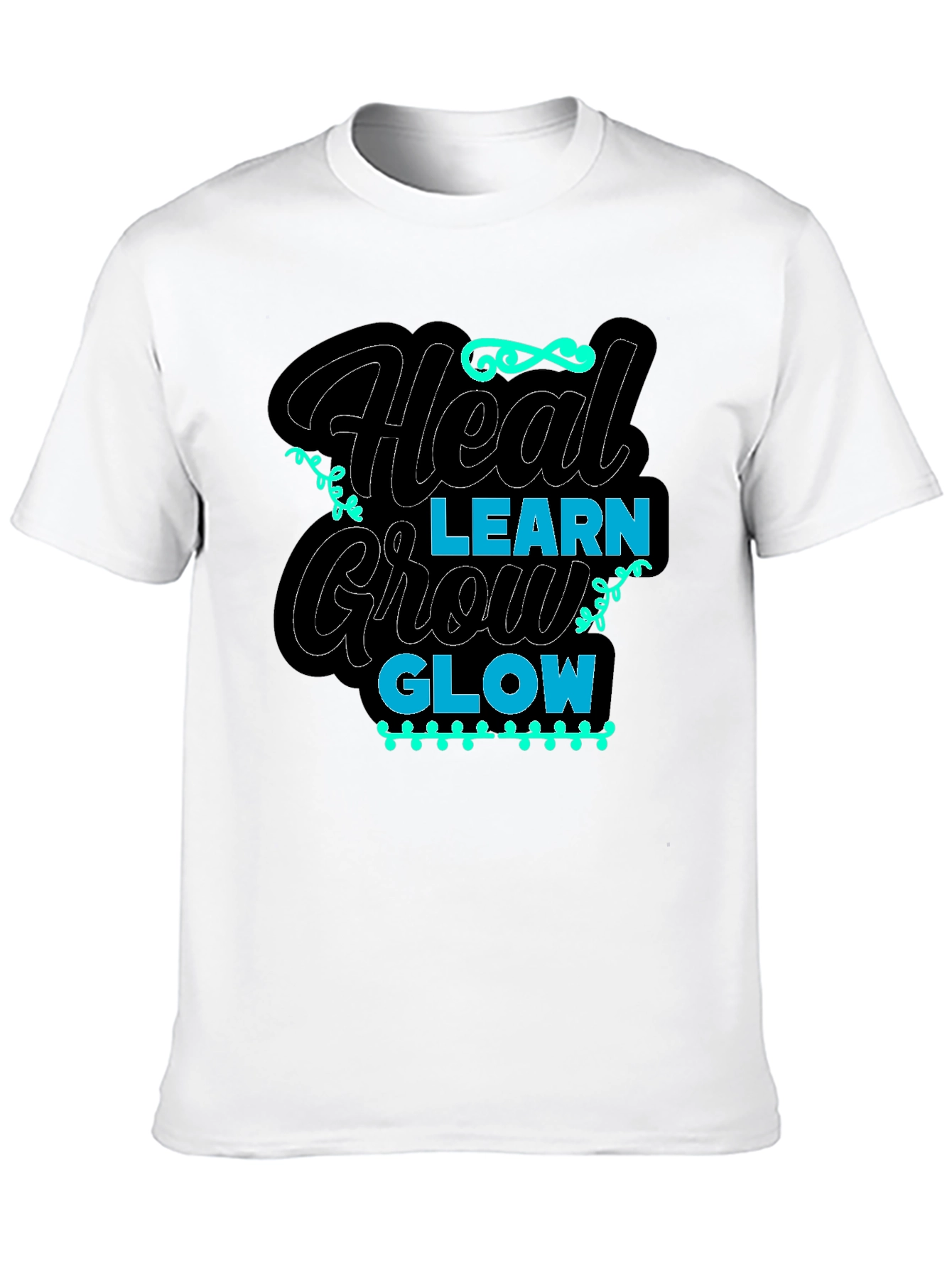 Heal Learn Grow Glow Graphic Tee