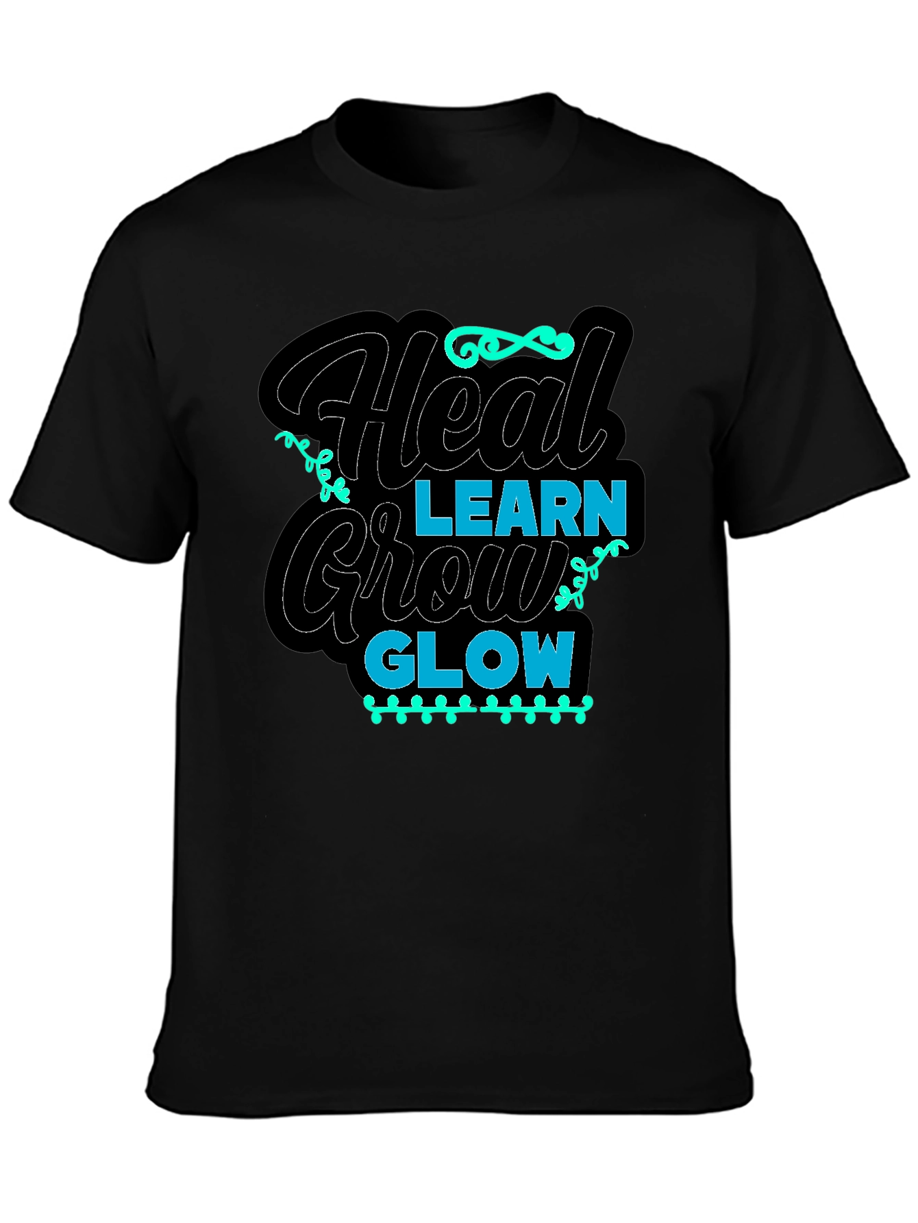 Heal Learn Grow Glow Graphic Tee