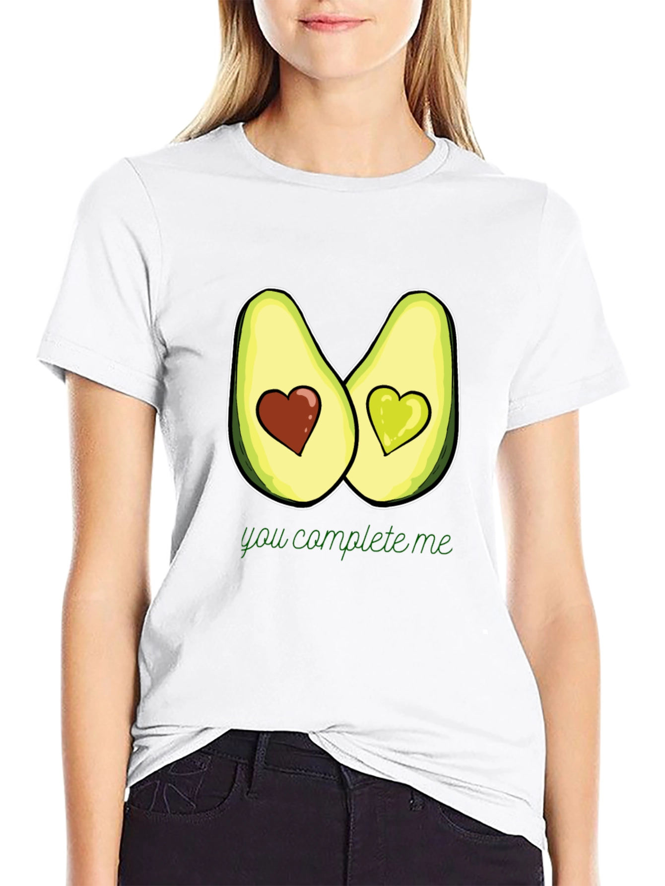 Avocado Heart T-Shirt - You Complete Me