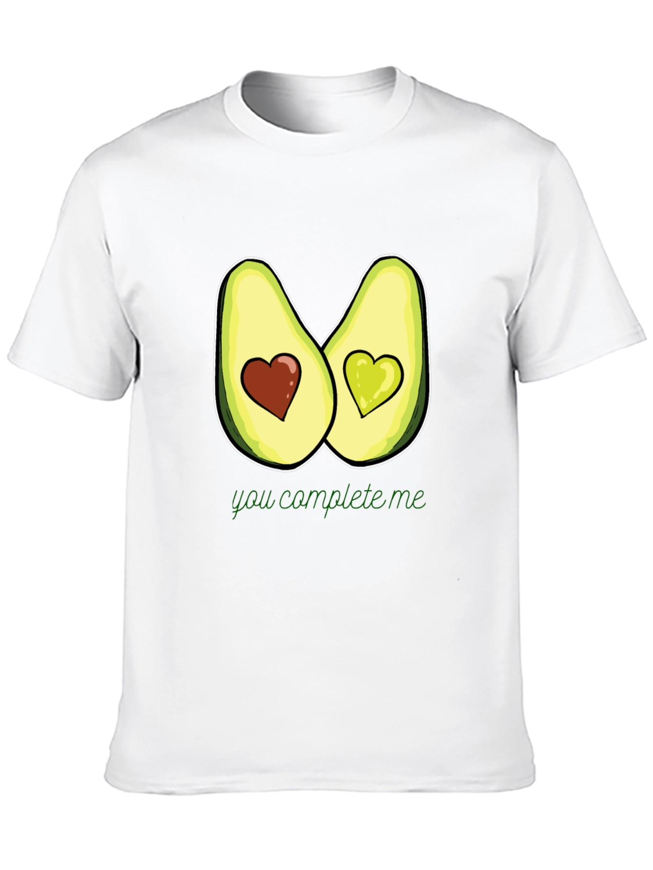 Avocado Heart T-Shirt - You Complete Me