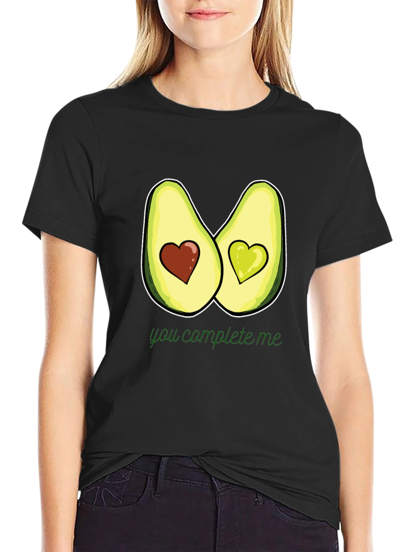 Avocado Heart T-Shirt - You Complete Me