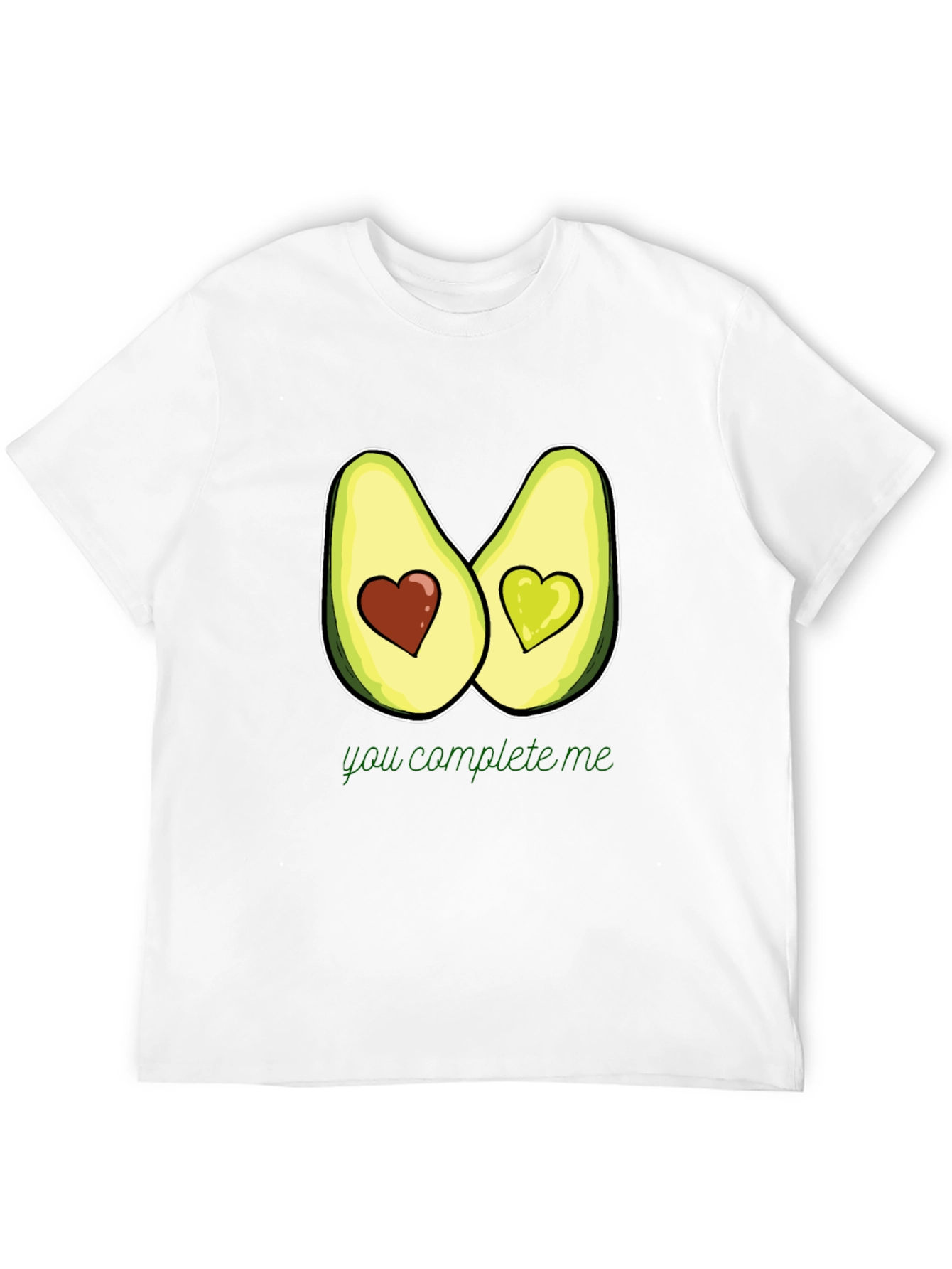 Avocado Heart T-Shirt - You Complete Me
