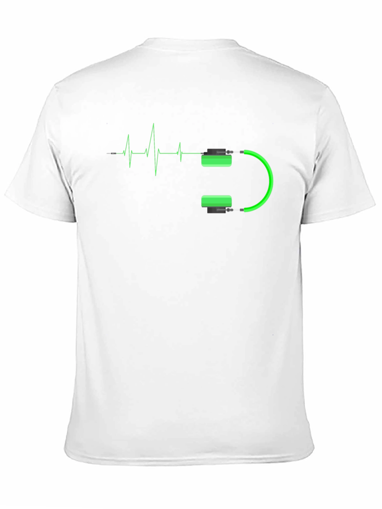 Headphone Heartbeat Graphic T-Shirt