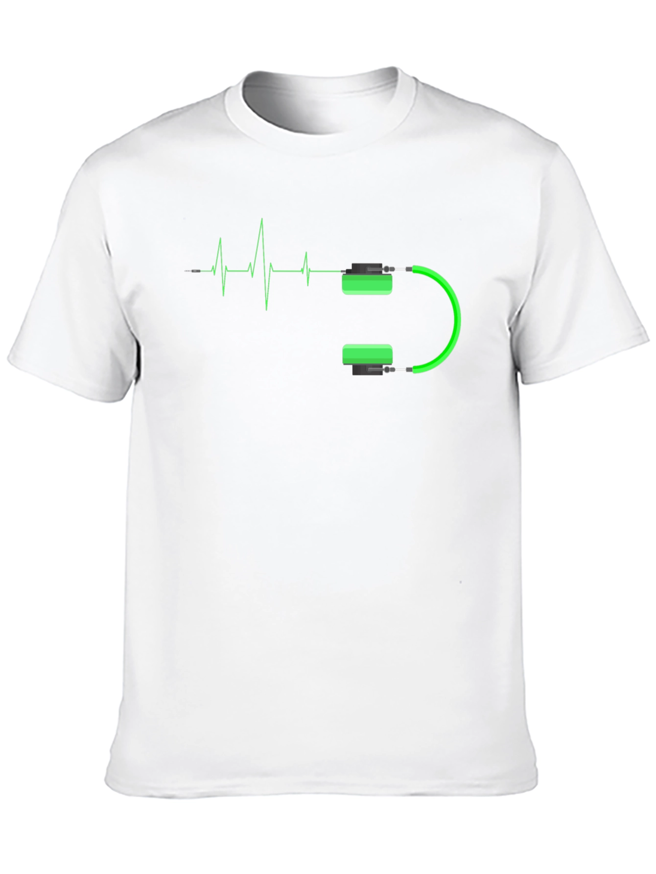 Headphone Heartbeat Graphic T-Shirt