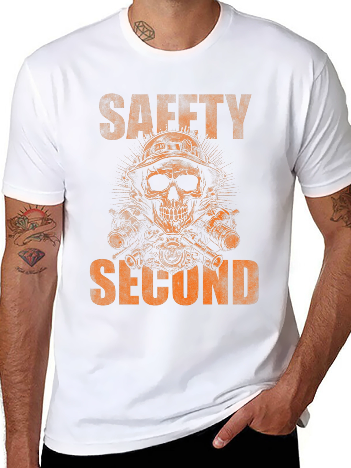 Safety Second Skull Graphic T-Shirt
