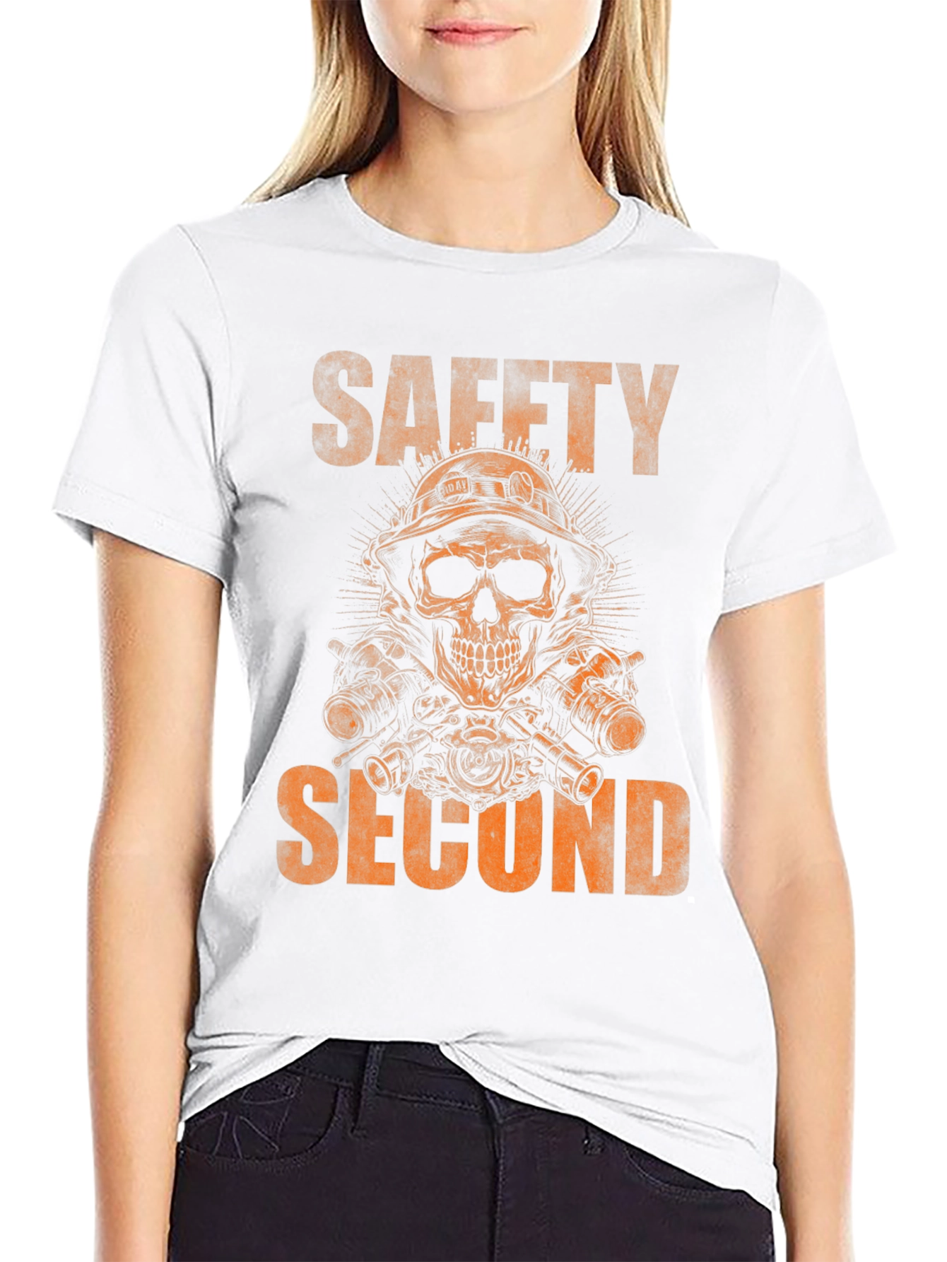 Safety Second Skull Graphic T-Shirt