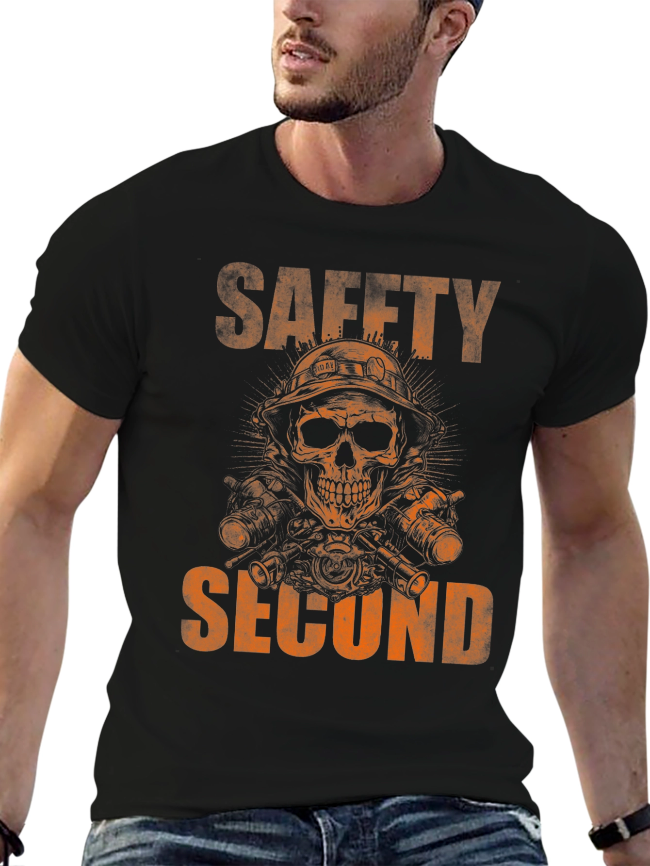 Safety Second Skull Graphic T-Shirt