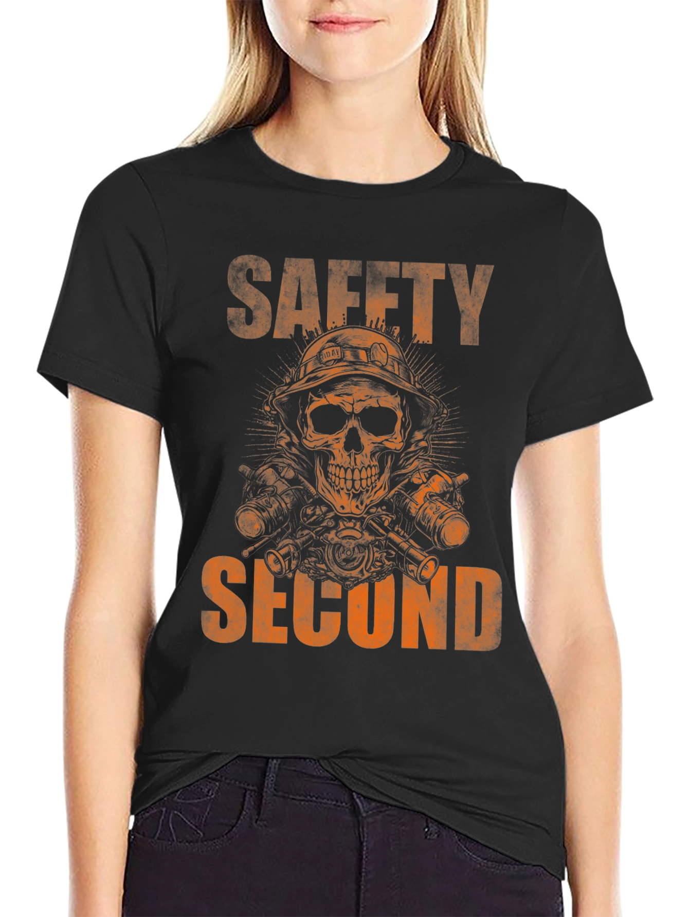 Safety Second Skull Graphic T-Shirt