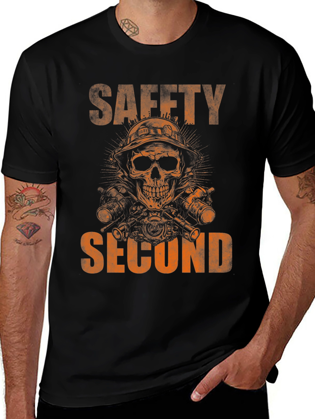 Safety Second Skull Graphic T-Shirt