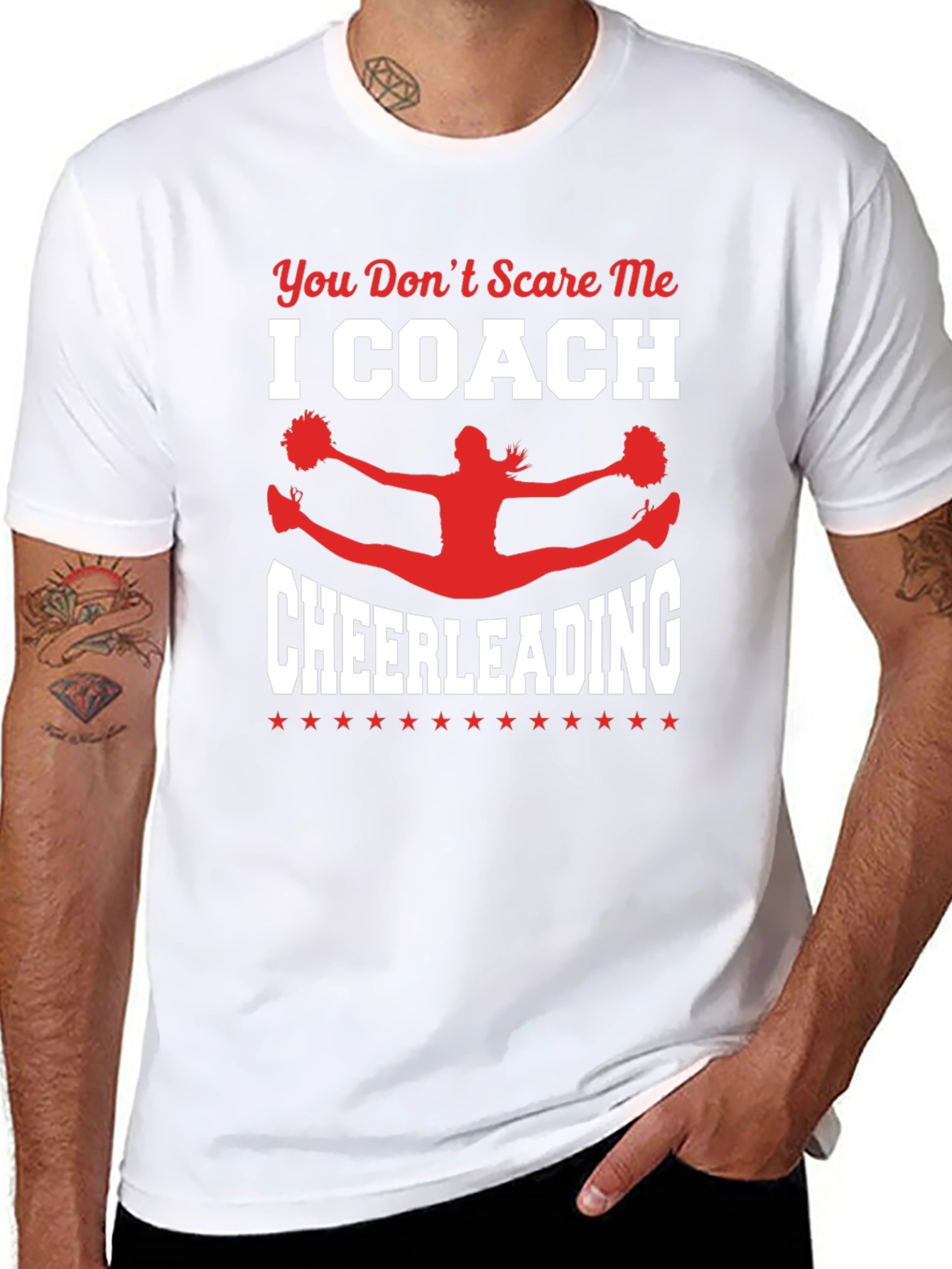 Cheerleading Coach T-Shirt: You Dont Scare Me