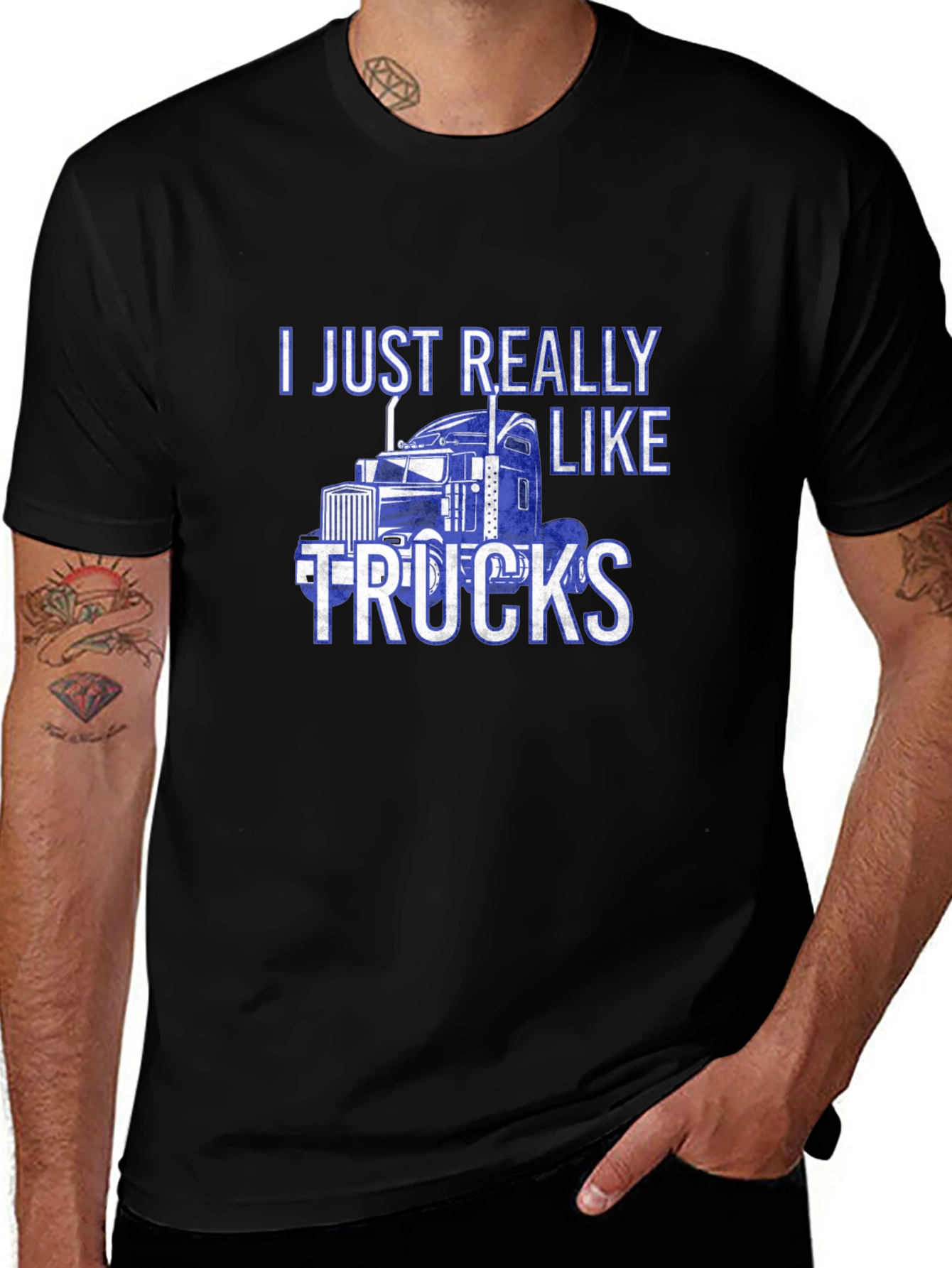 I Just Really Like Trucks - Graphic T-Shirt
