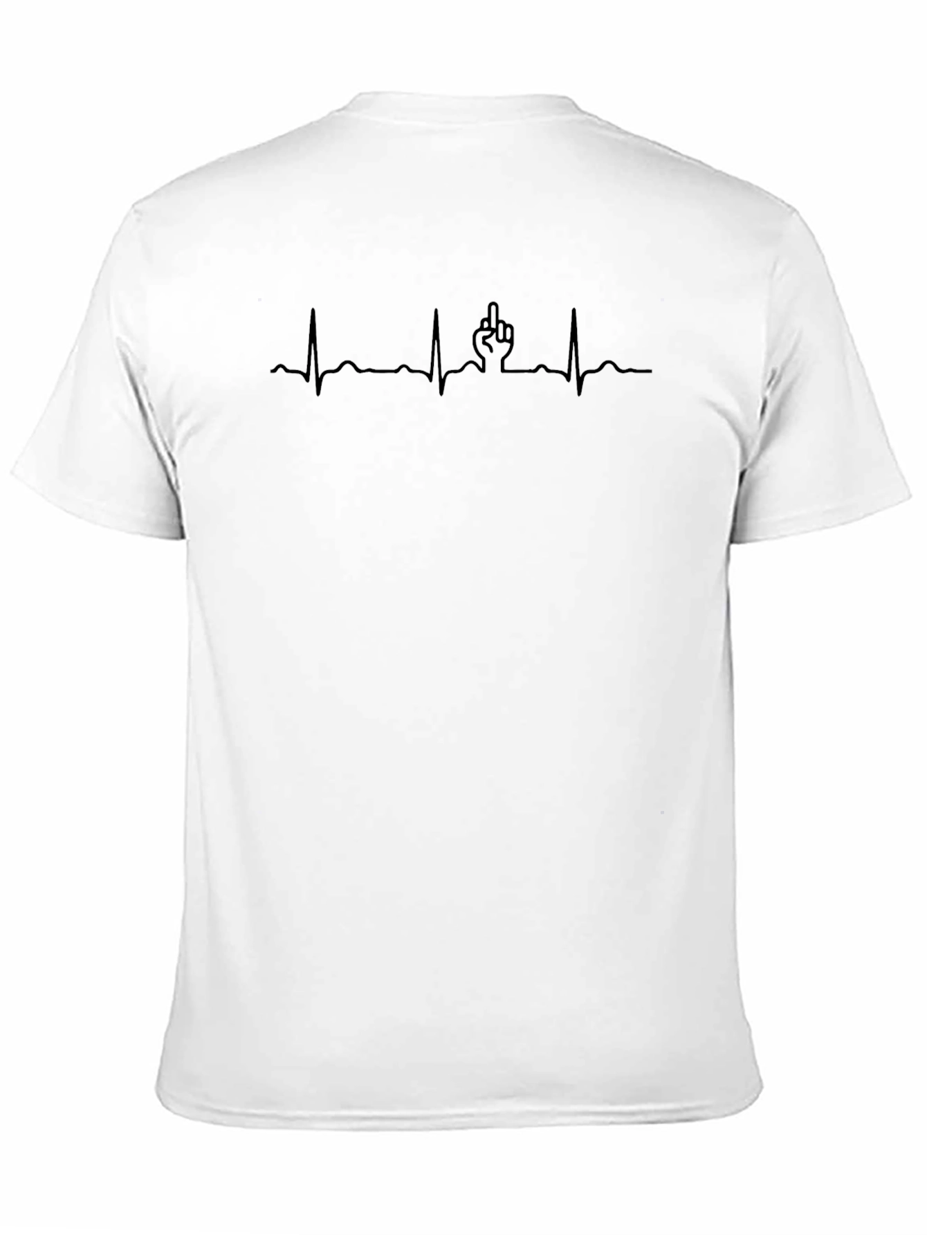 Heartbeat Middle Finger T-Shirt