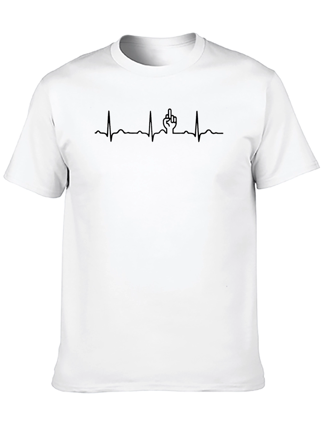 Heartbeat Middle Finger T-Shirt