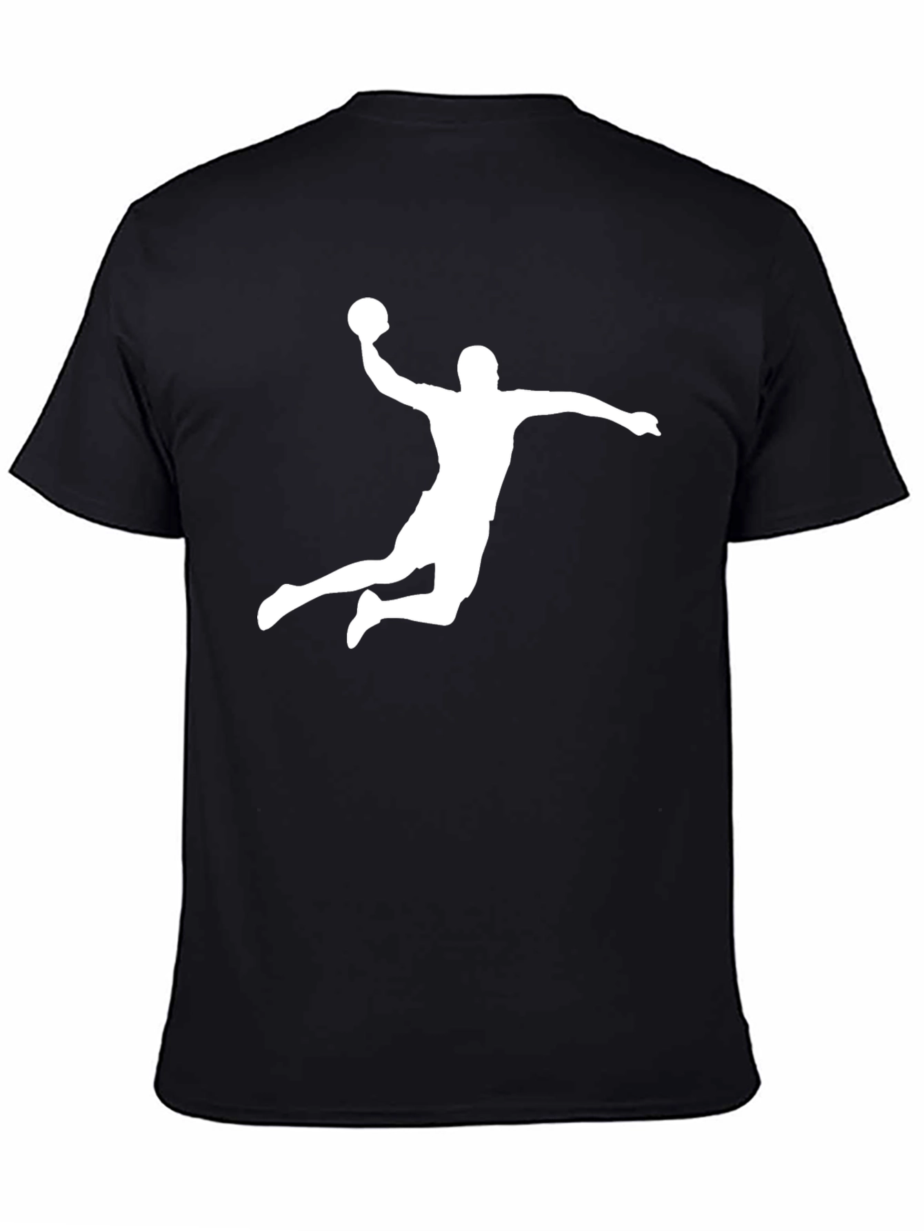 Handball Player Graphic Tee - Black