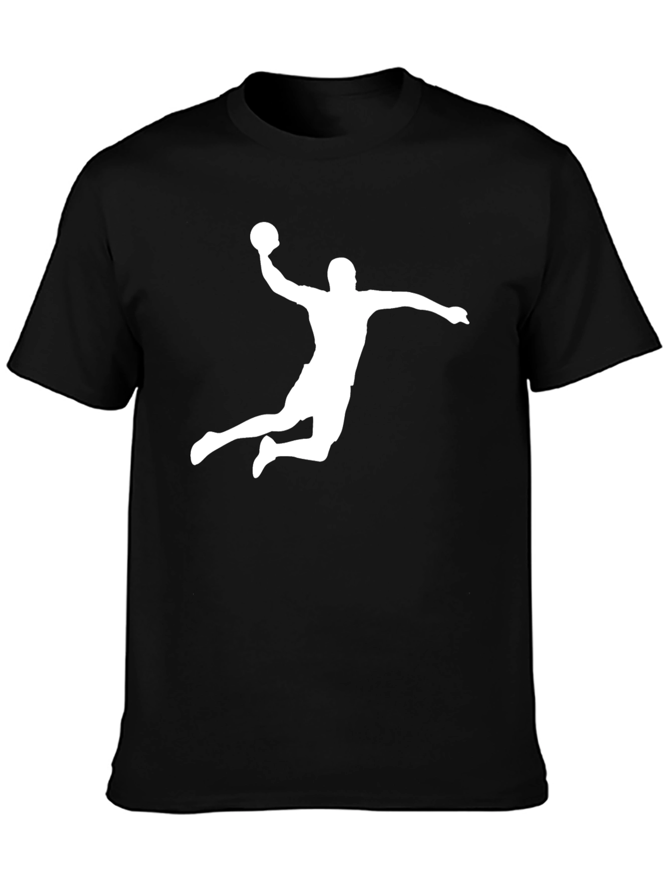 Handball Player Graphic Tee - Black