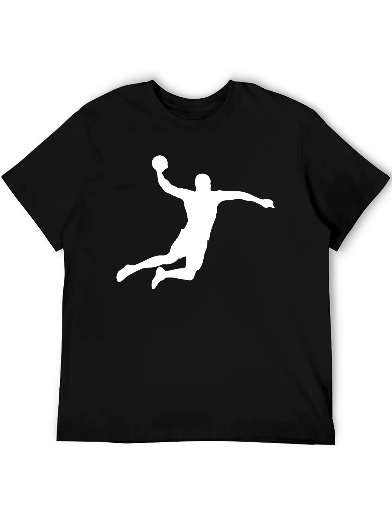 Handball Player Graphic Tee - Black