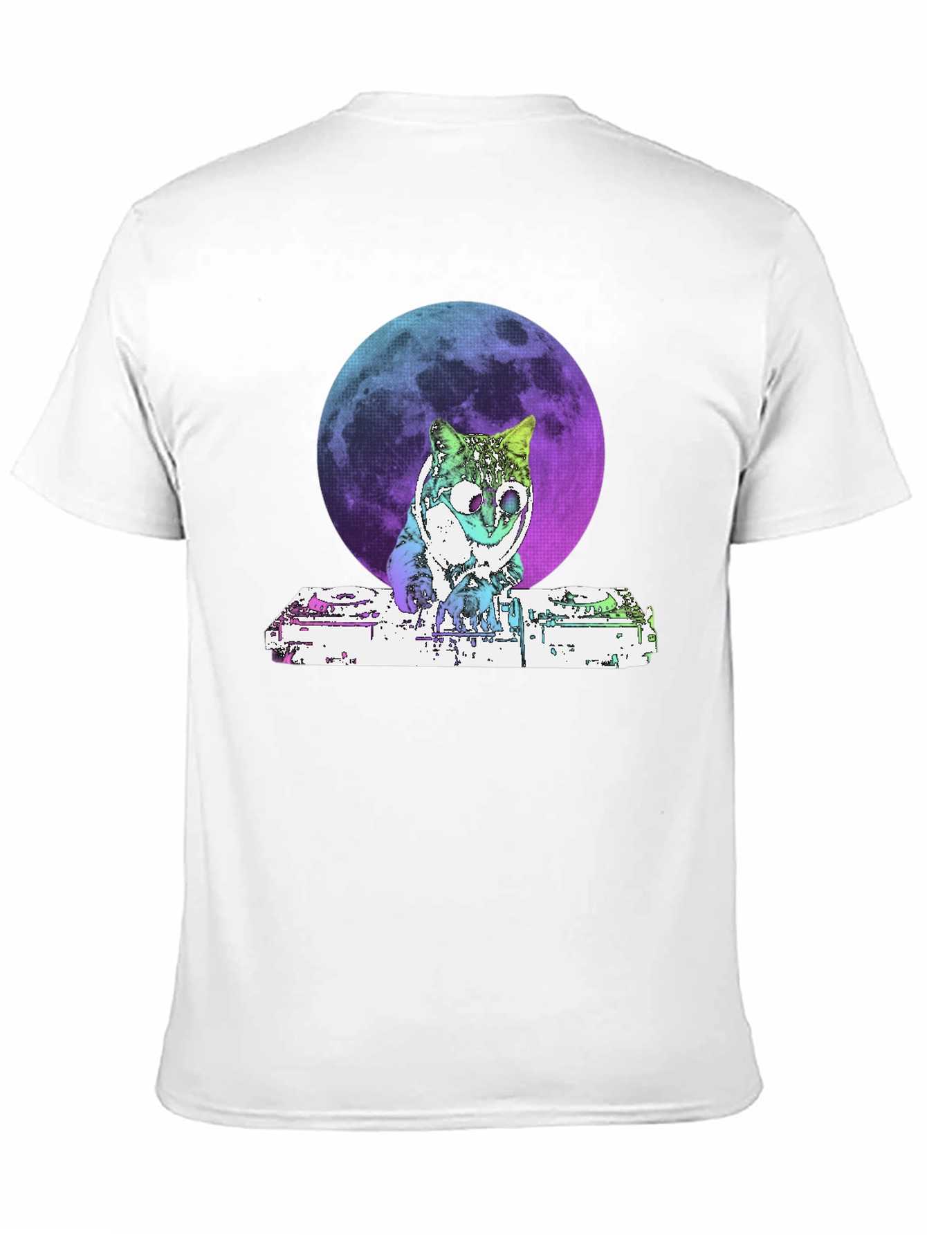 DJ Cat Moon Graphic T-Shirt